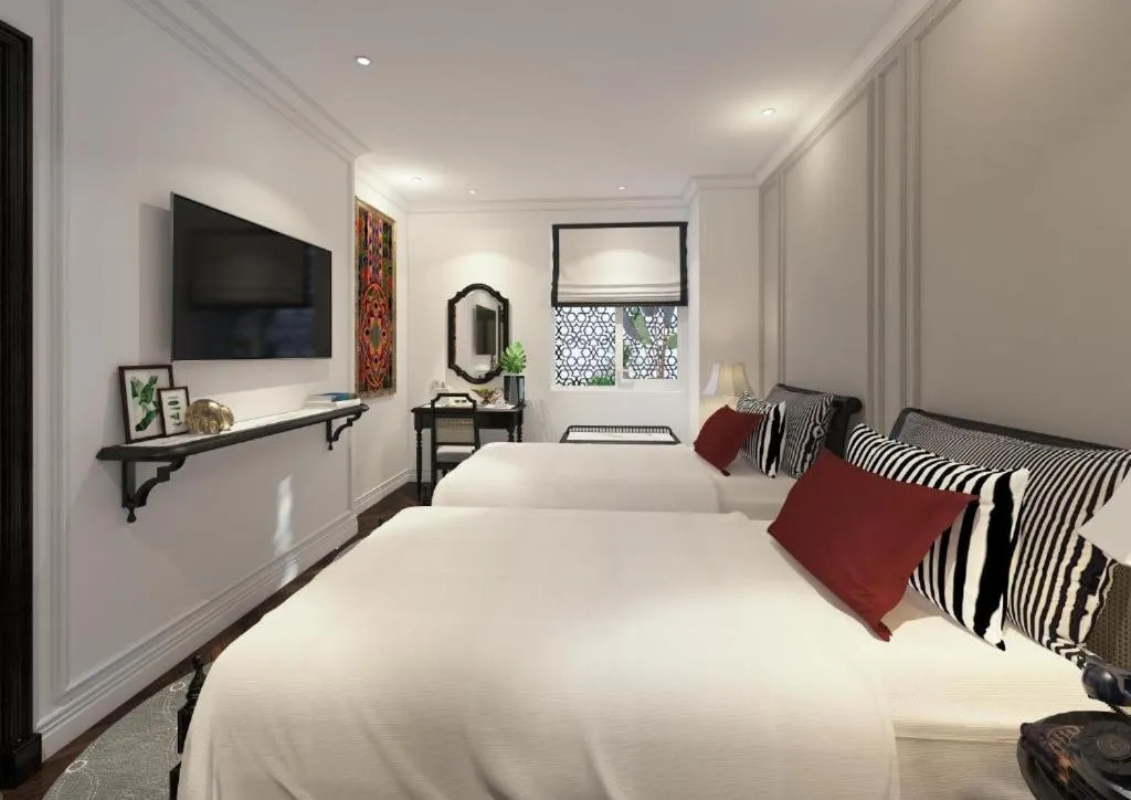 Photo of the whole room, Bed in Hanoi Graceful Hotel and Travel