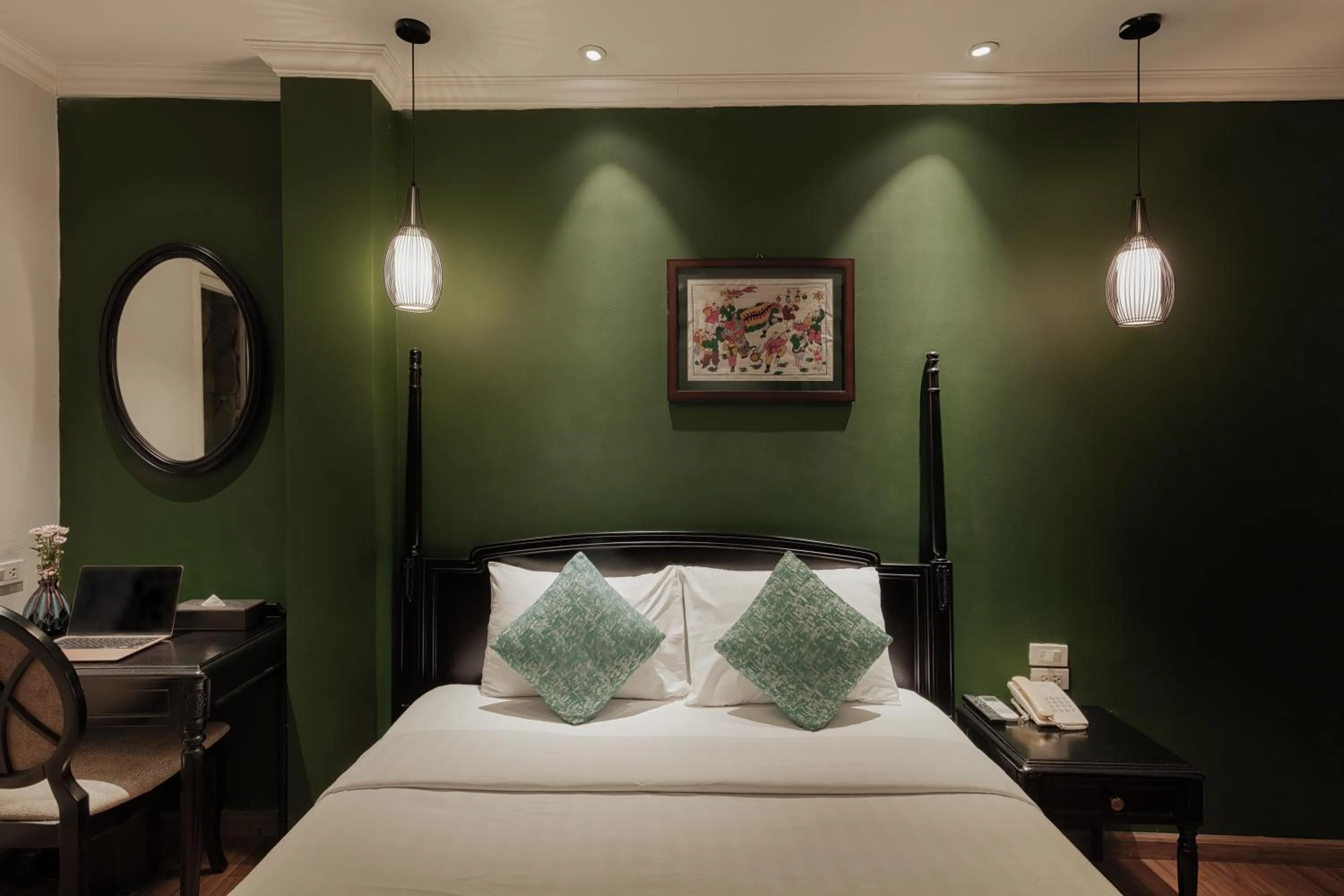 Bed in Hanoi Graceful Hotel and Travel