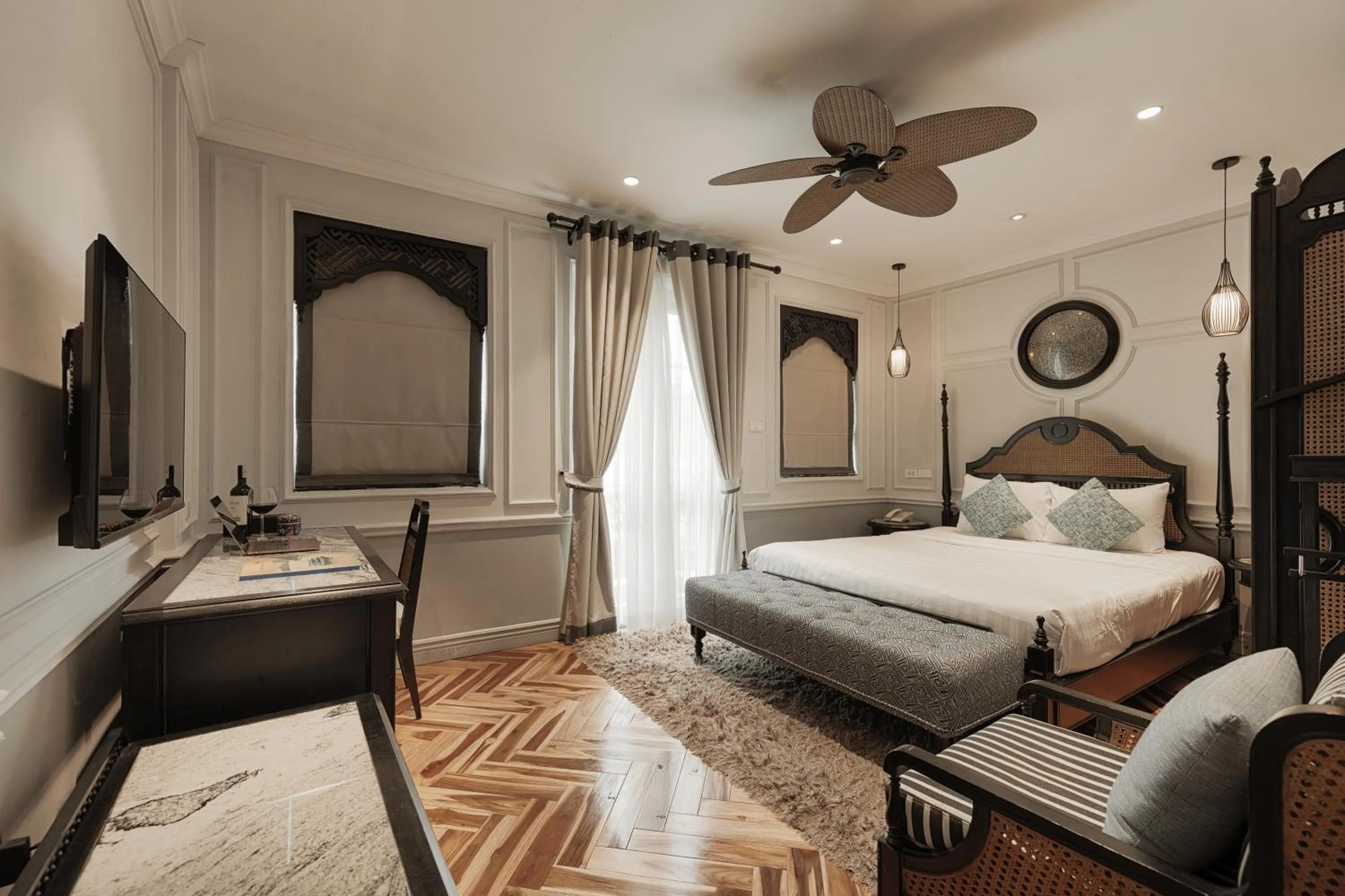 Bed in Hanoi Graceful Hotel and Travel