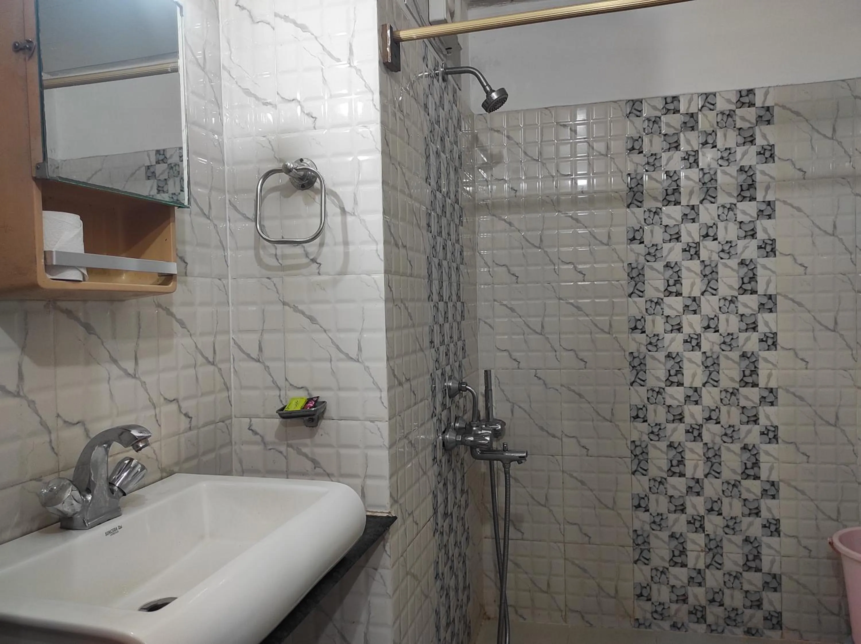 Shower in Hotel Sanjivani Heritage Top Best Budget Hotels in Dibrugarh, Assam