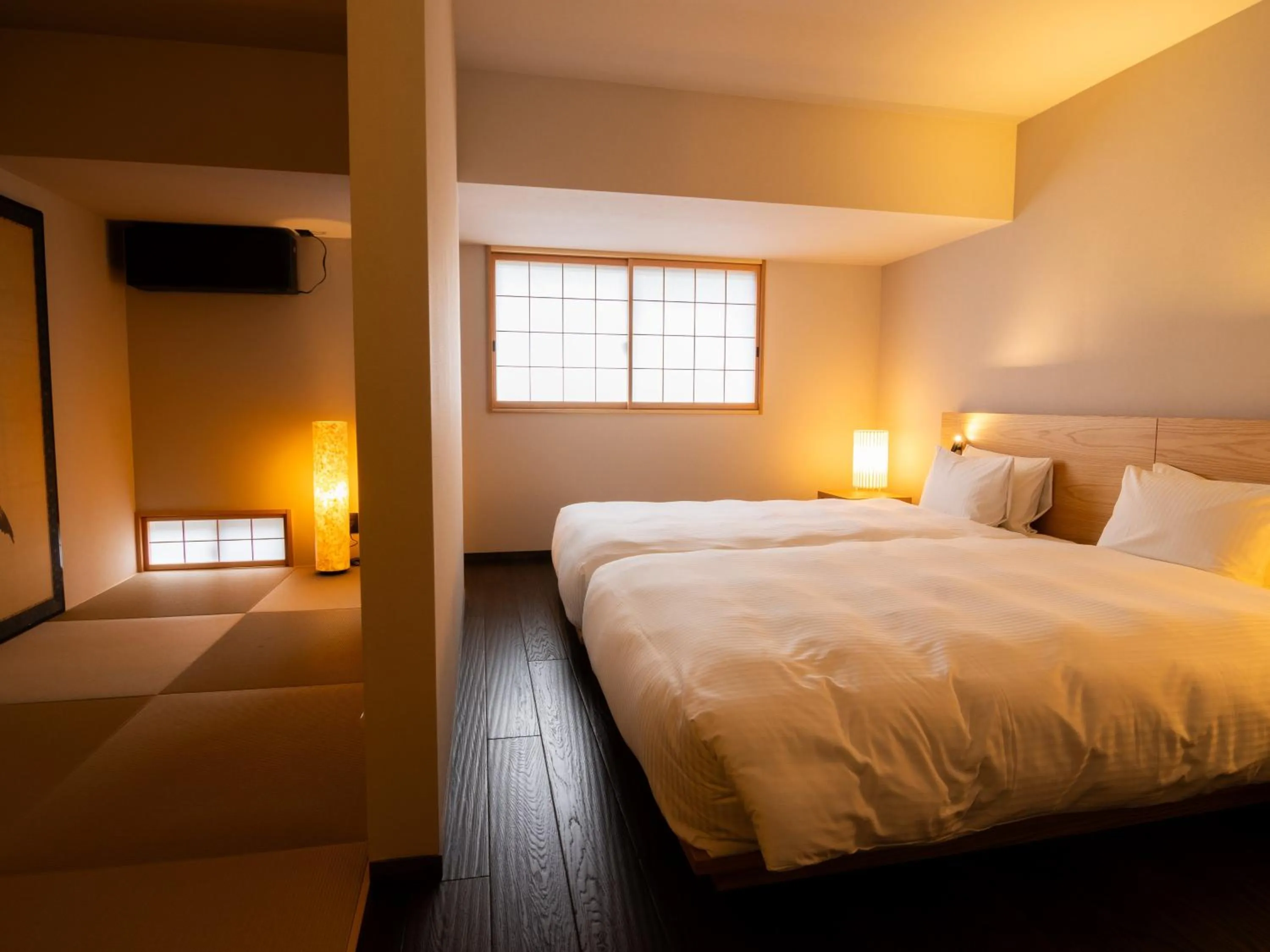 Bed in Auberge Homachi Mikuniminato