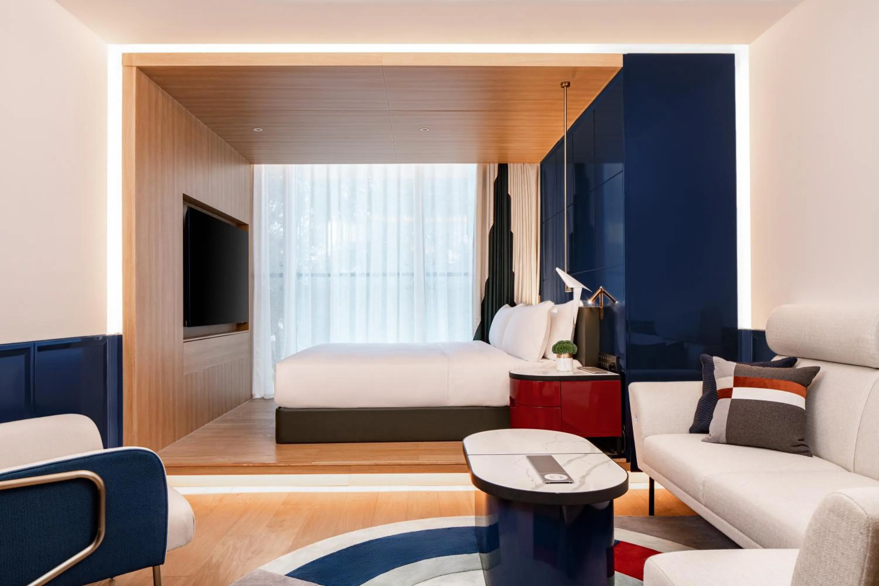 Bed in Atour Mansion Shanghai City Center-Free Laundry Service by butler-Free Night Snacks