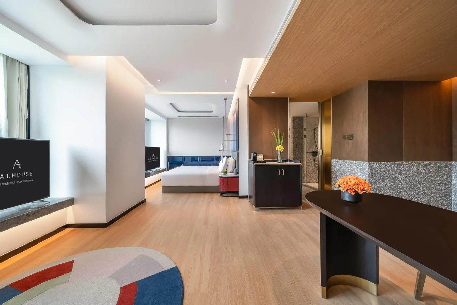 Bedroom, Bed in Atour Mansion Shanghai City Center-Free Laundry Service by butler-Free Night Snacks