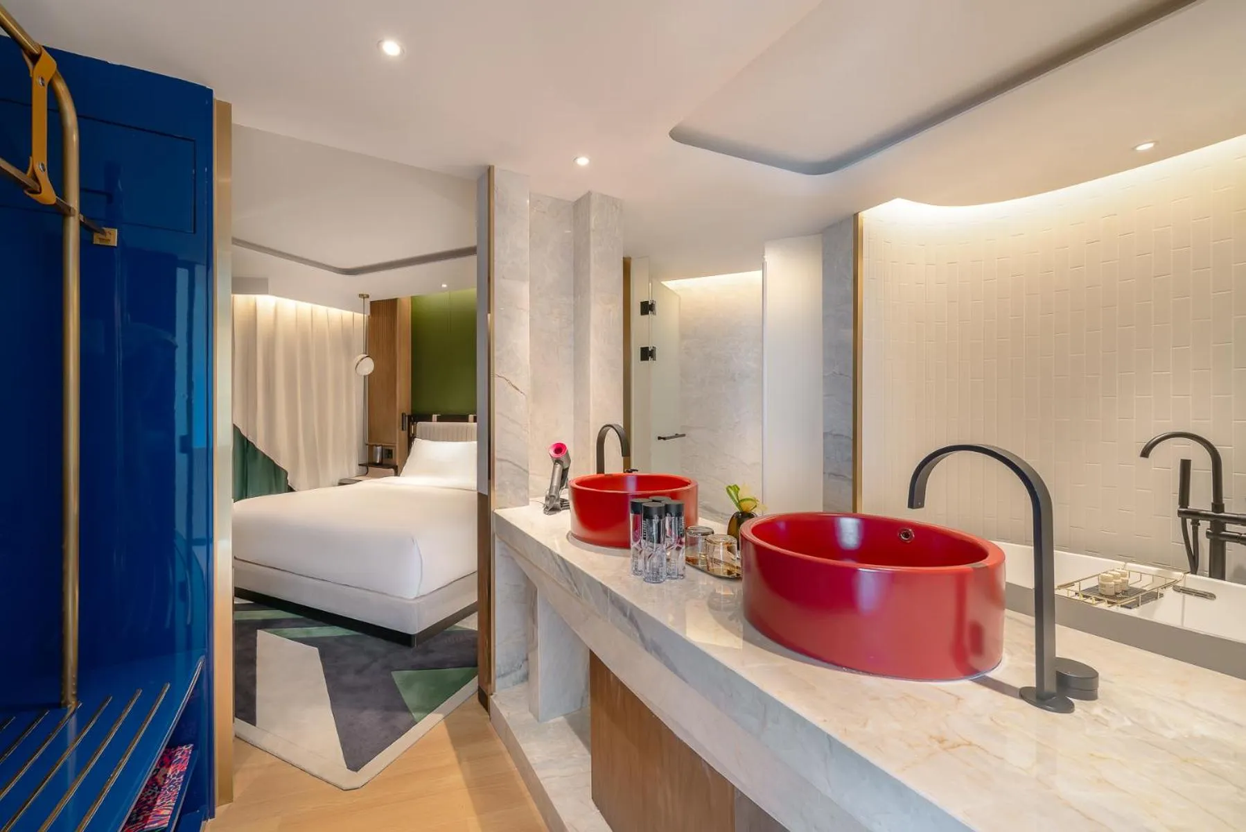 Bedroom, Bed in Atour Mansion Shanghai City Center-Free Laundry Service by butler-Free Night Snacks