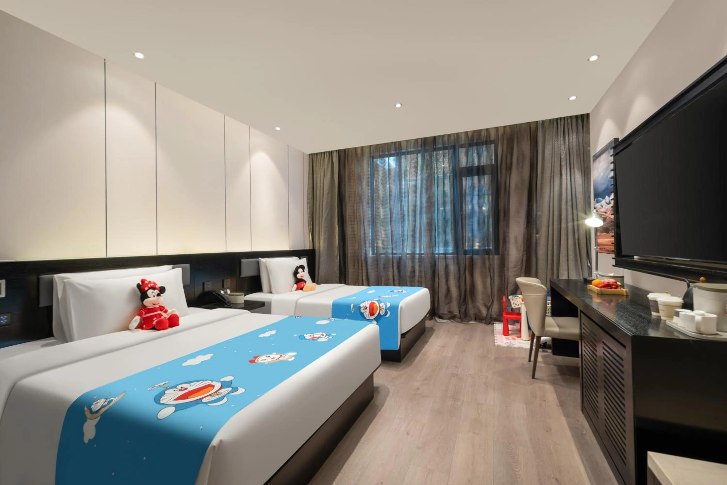 Bed in Atour X Hotel Shanghai International Tourism and Resort Safari Park