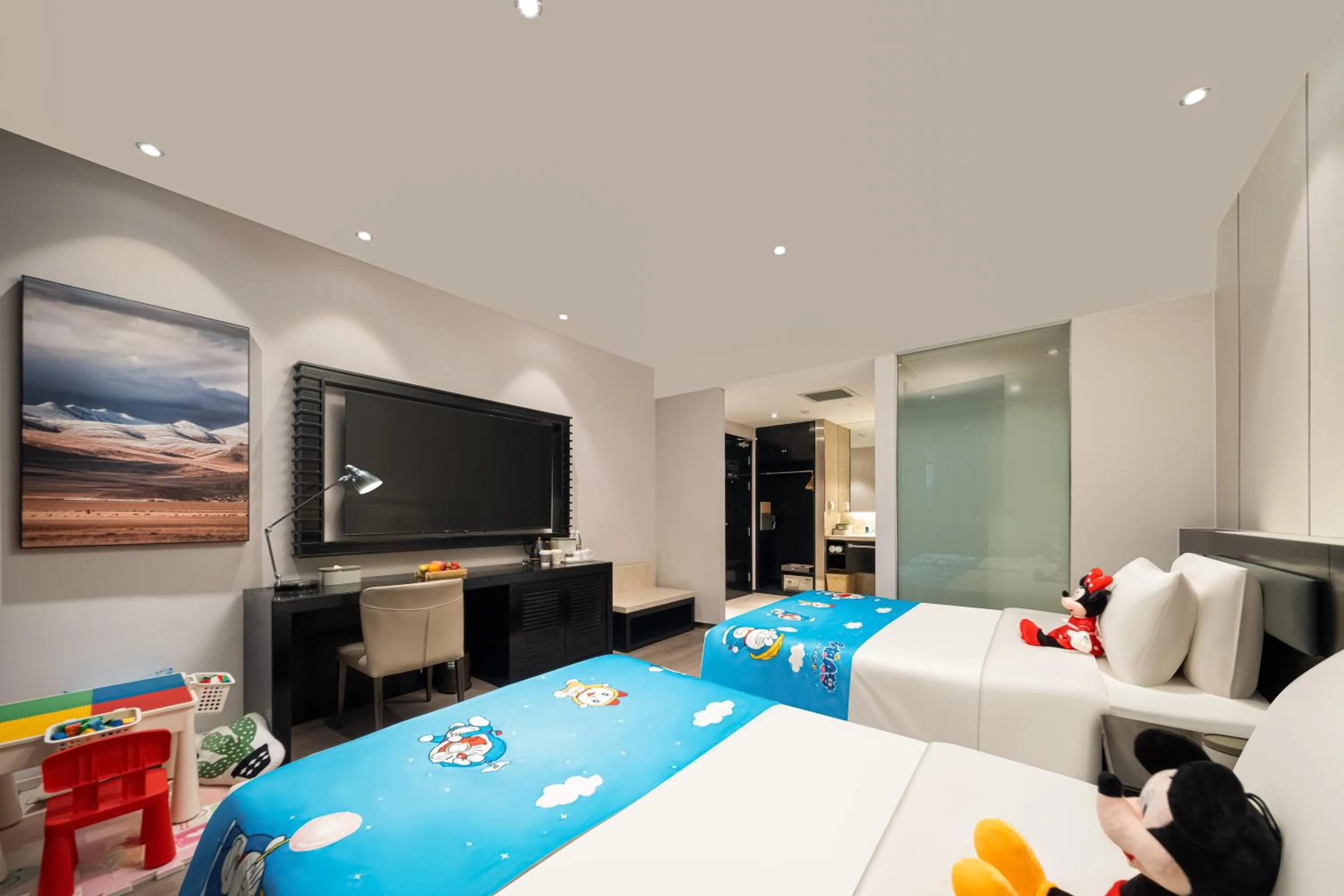 Bed in Atour X Hotel Shanghai International Tourism and Resort Safari Park