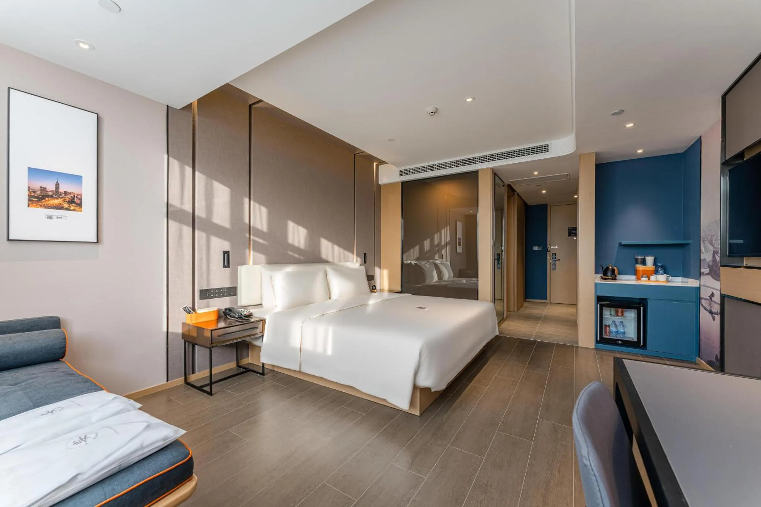 Bed in Atour Hotel Changzhou Wujin Science and Education City