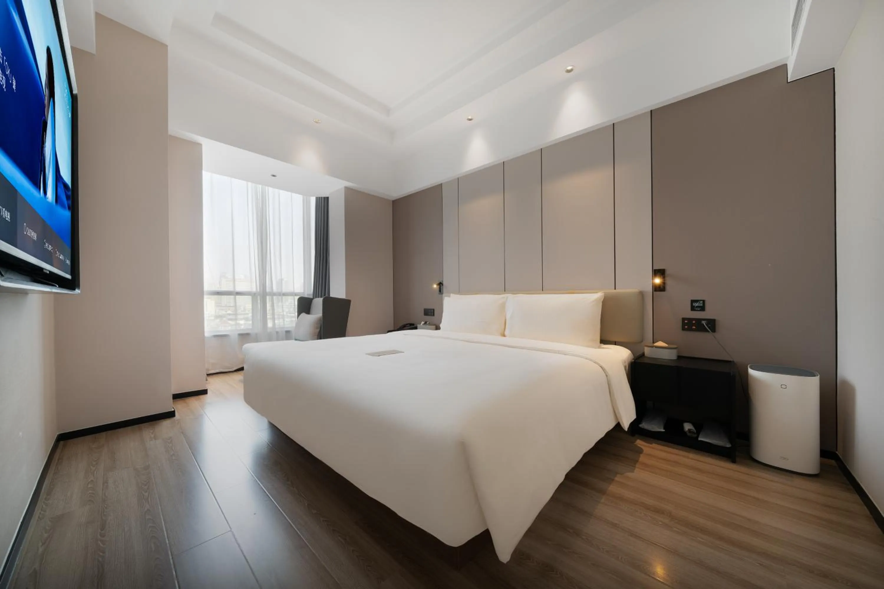 Bed in Atour Hotel Chengdu Taikoo Li Riverside
