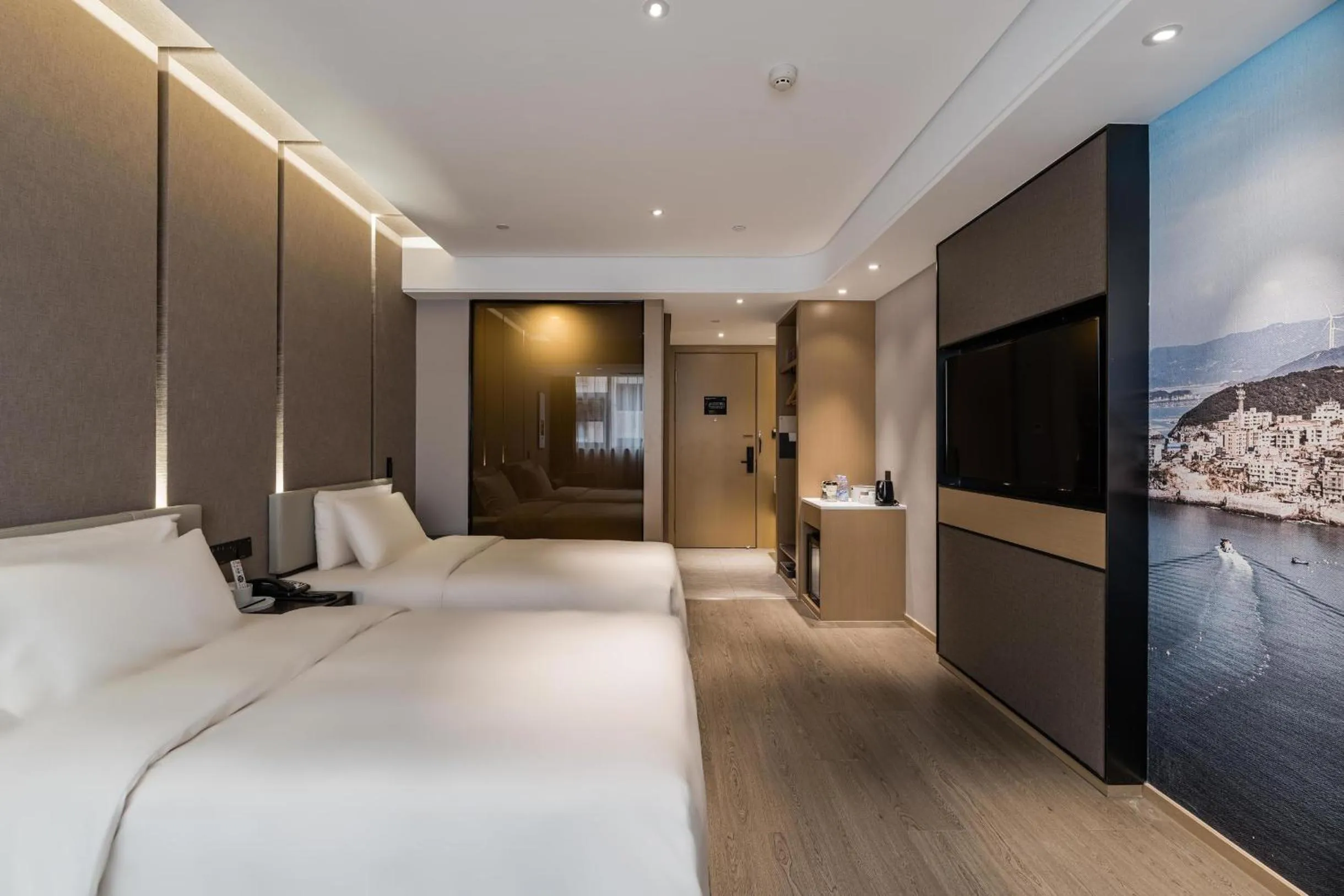 Bed in Atour Hotel Fuzhou Wusi Road Hot Spring Park