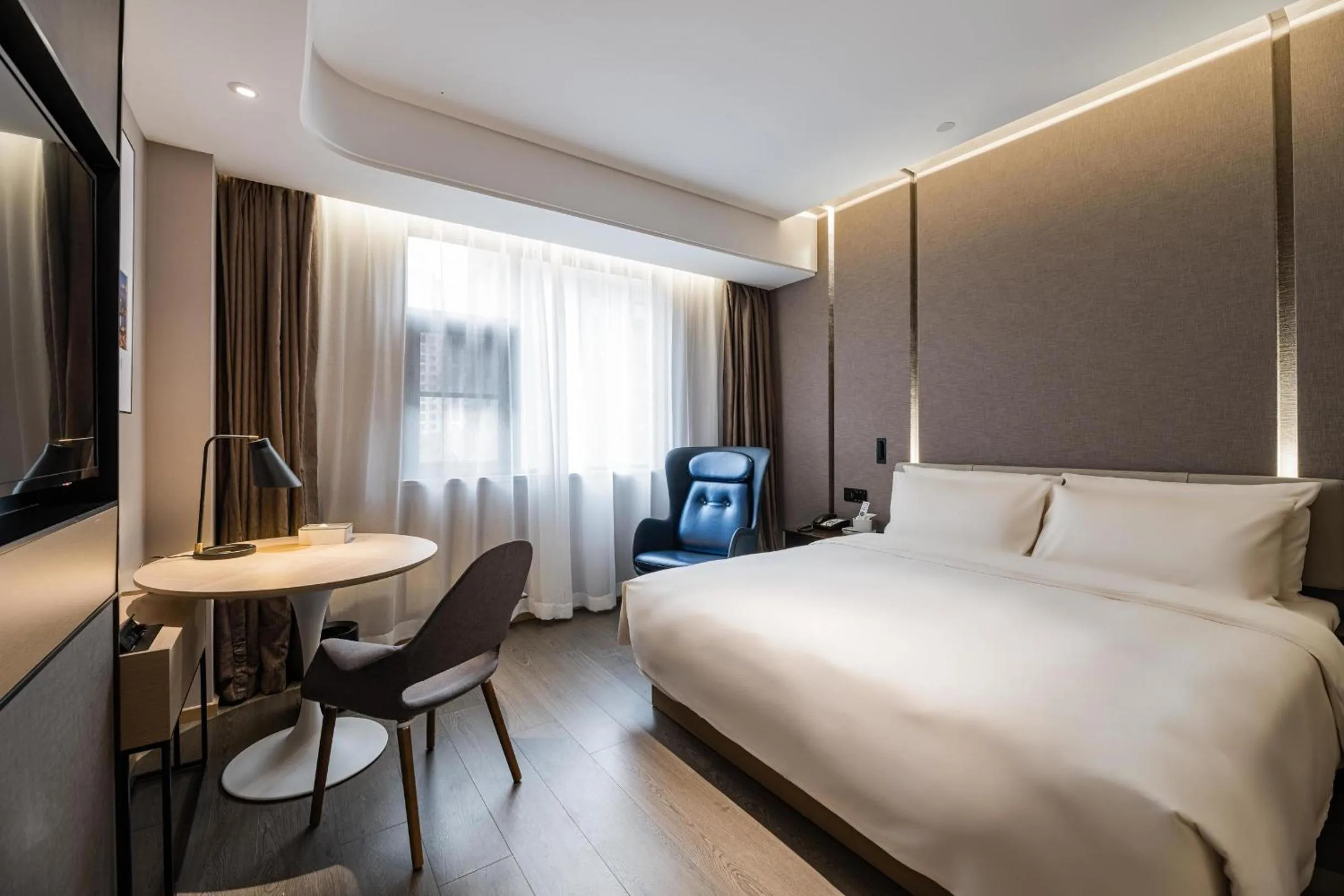 Bed in Atour Hotel Fuzhou Wusi Road Hot Spring Park