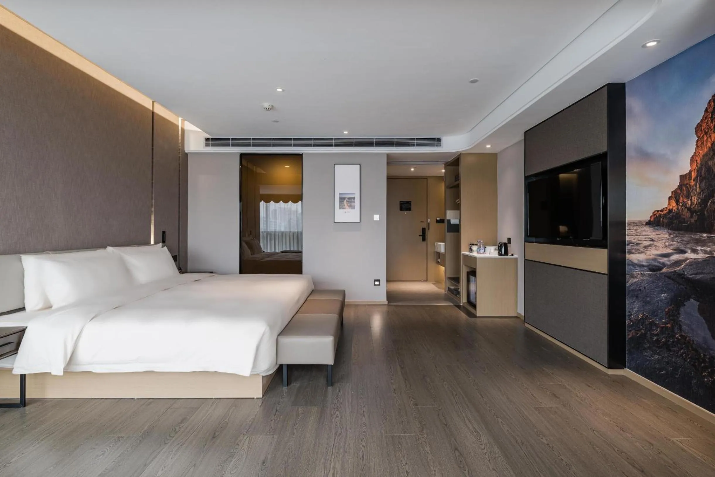 Bed in Atour Hotel Fuzhou Wusi Road Hot Spring Park