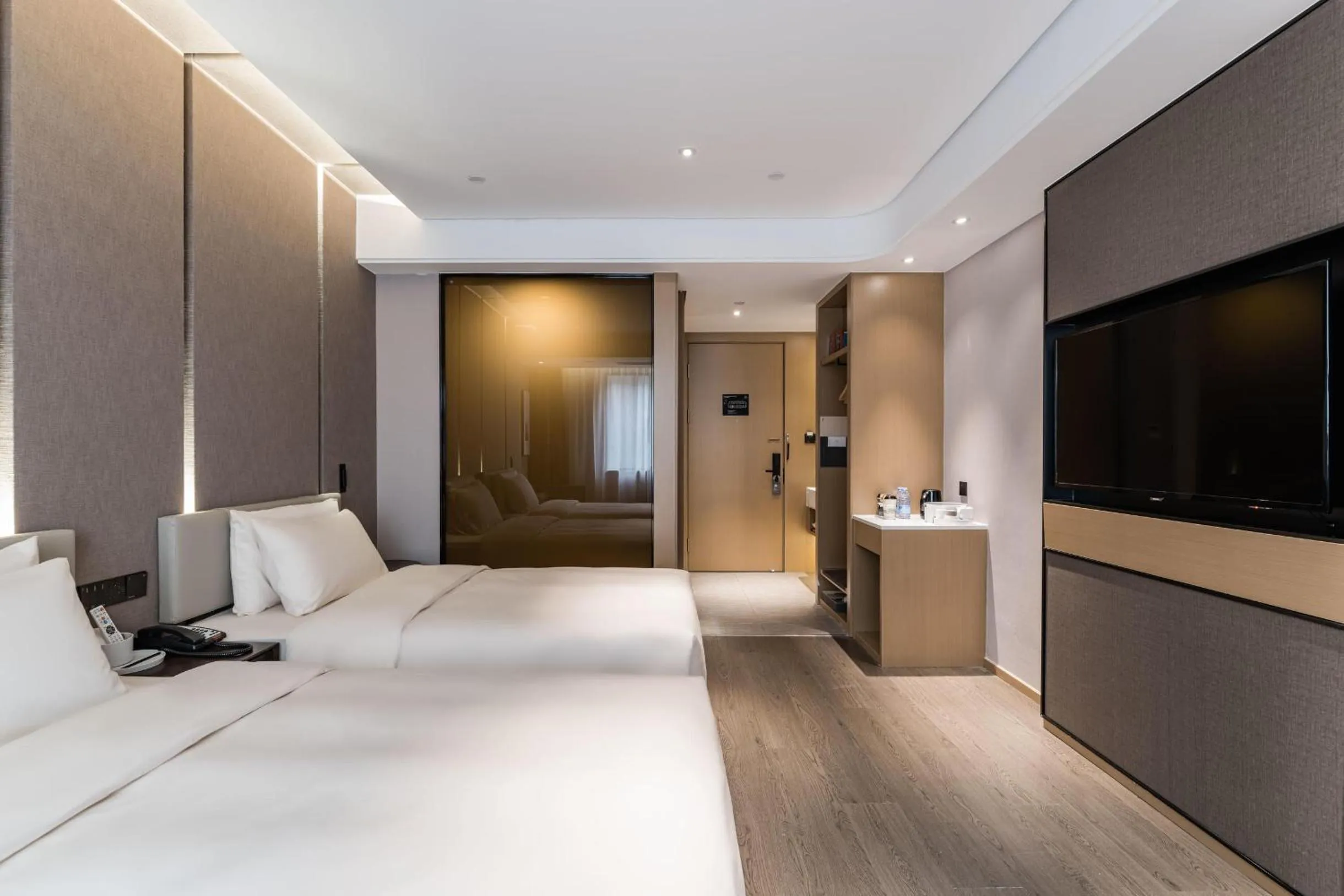 Bed in Atour Hotel Fuzhou Wusi Road Hot Spring Park