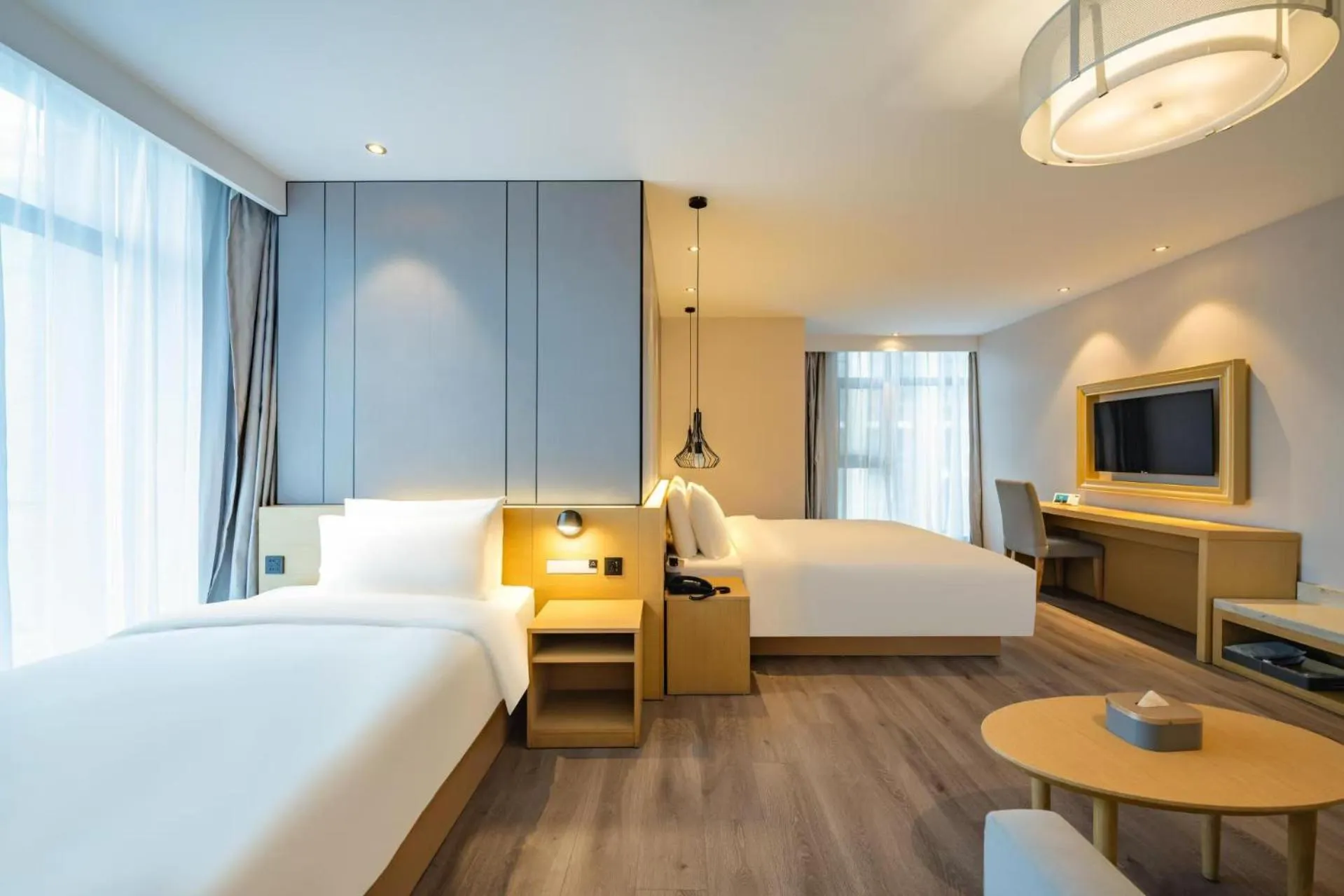 Bed in Atour X Hotel Hangzhou Binjiang Jiangnan Avenue