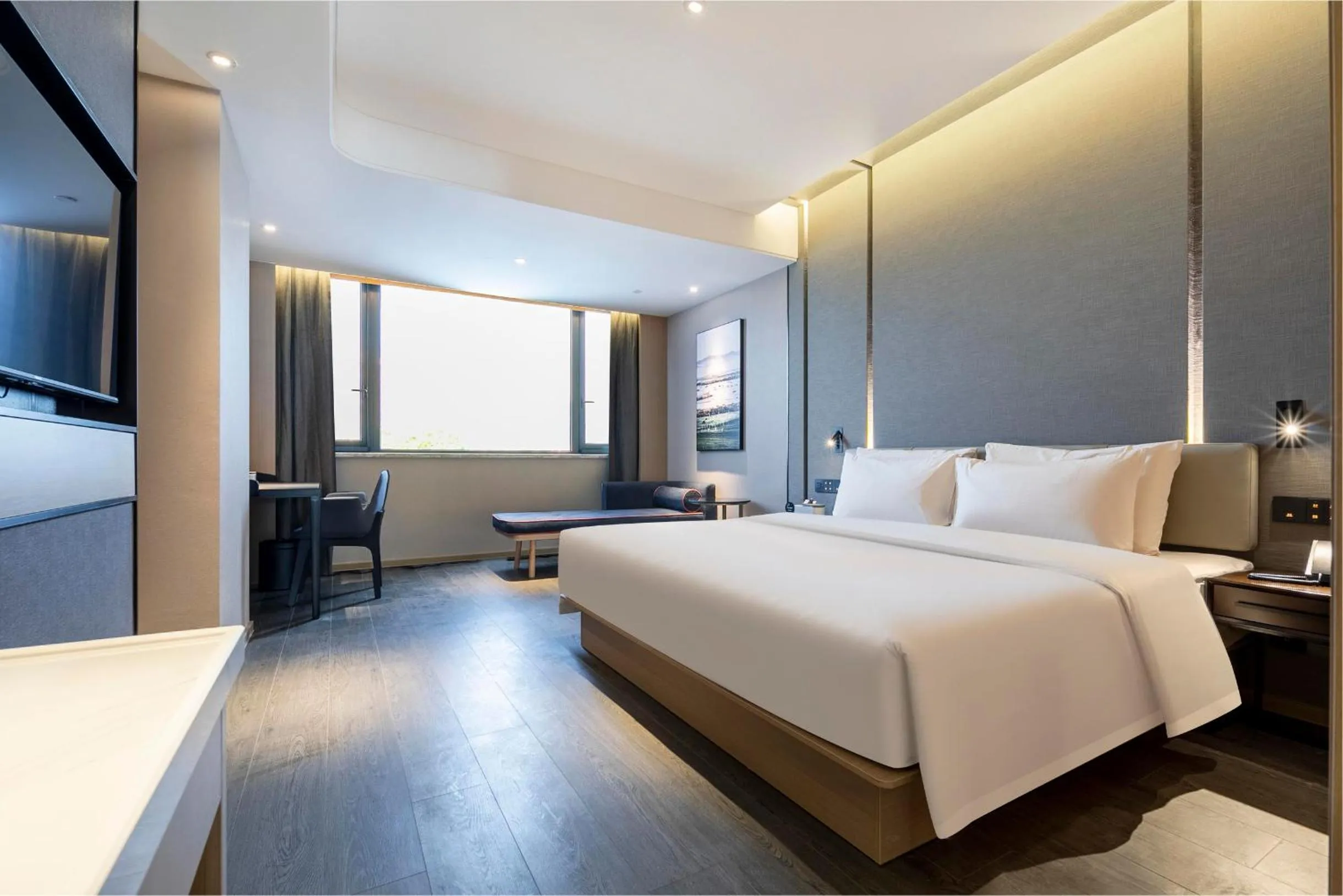 Bed in Atour Hotel Shaoxing Heqiao