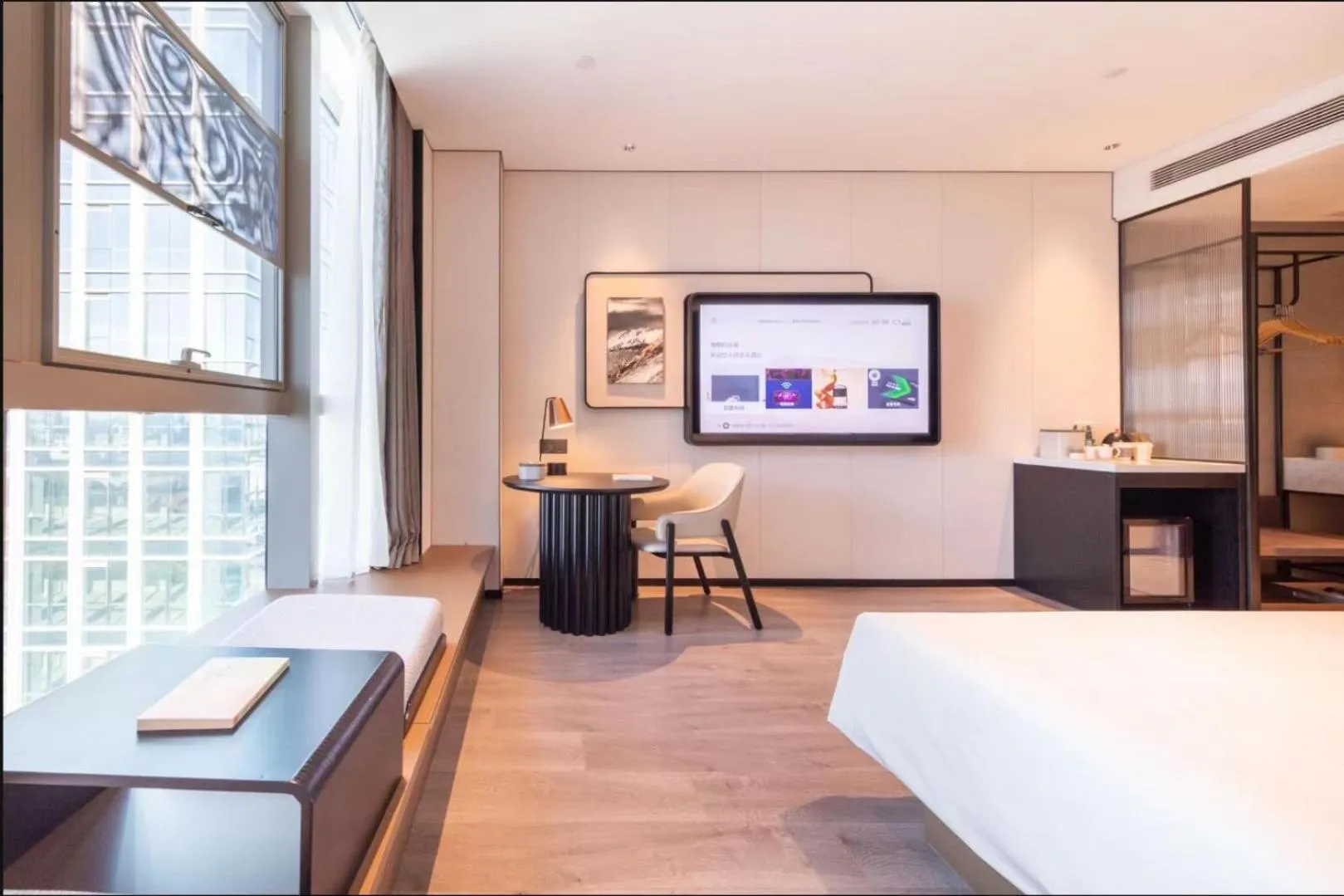 Seating area, Bed in Atour Hotel Guangzhou Huangpu Development Zone Baoying