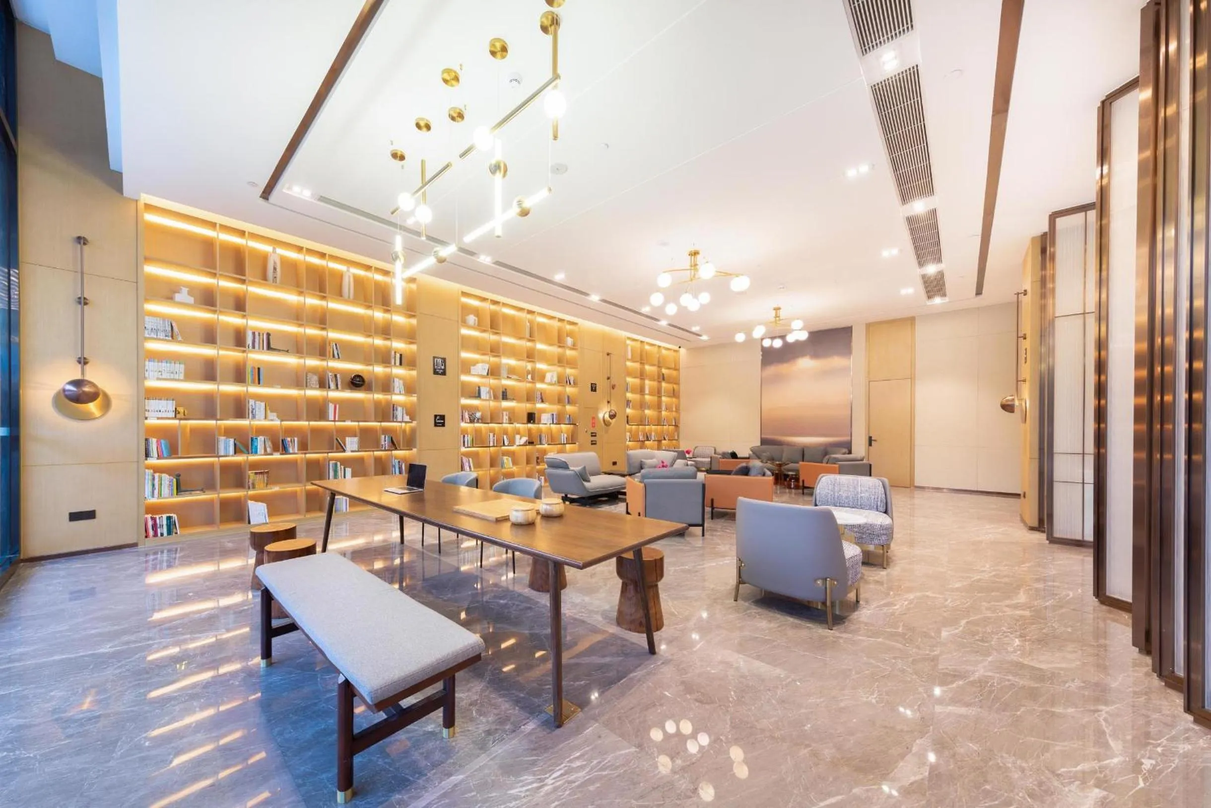 Seating area in Atour Hotel Shenzhen Fuhai International Convention and Exhibition Center