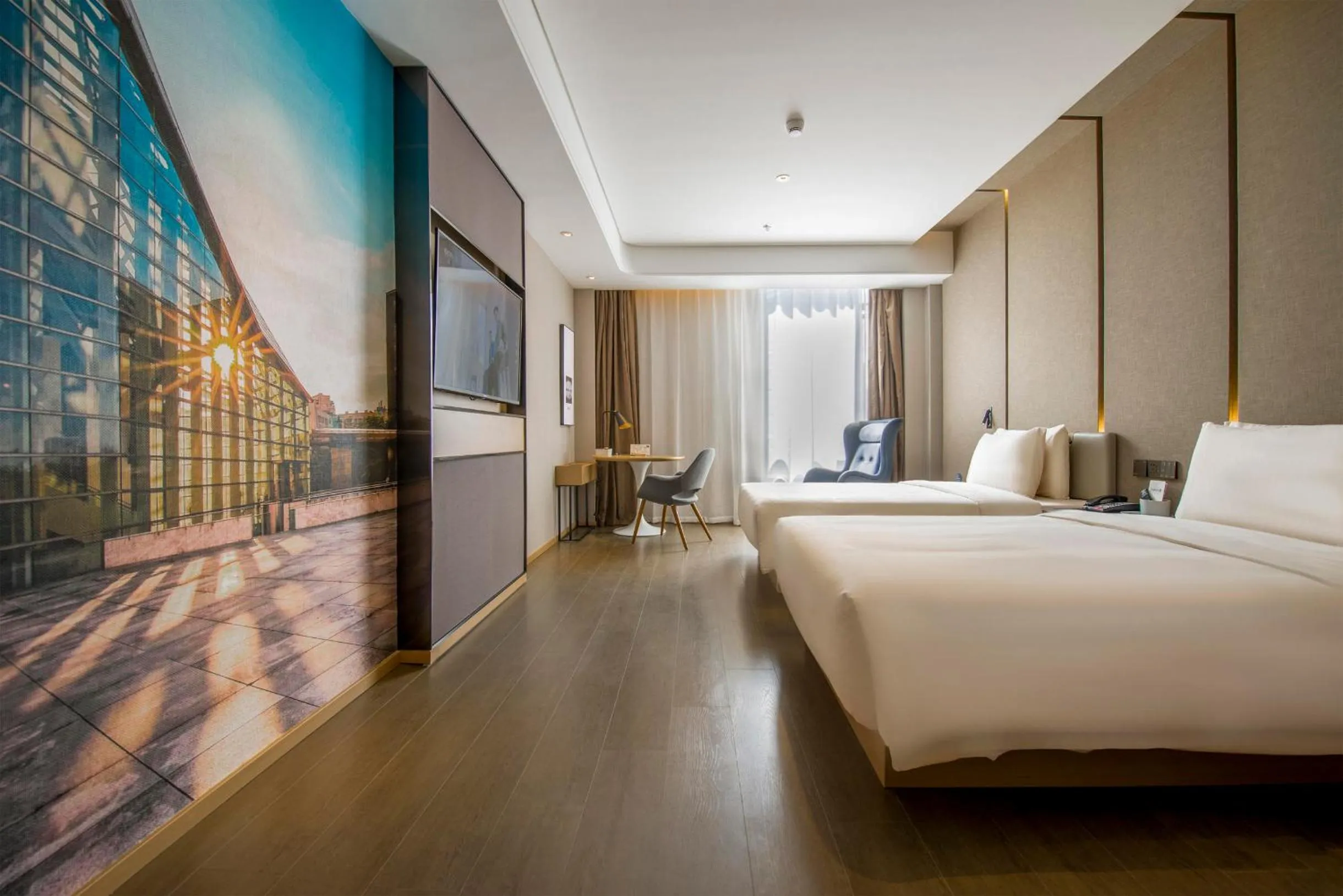 Photo of the whole room, Bed in Atour Hotel Shenzhen Nanshan Shekou