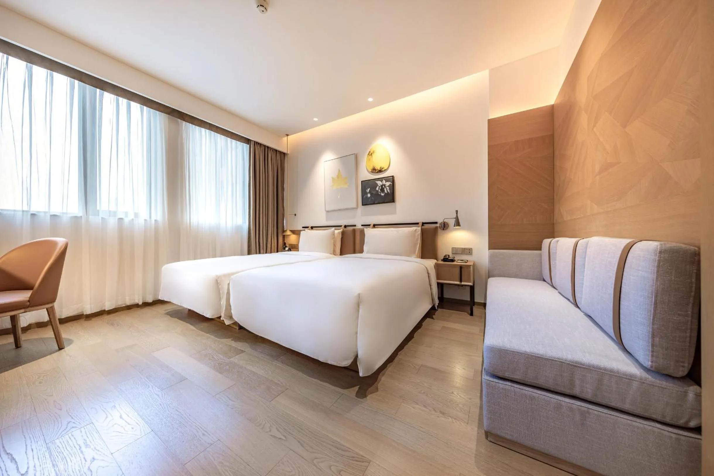 Bed in Atour Hotel Shenzhen Nanshan Vanke Yuncheng