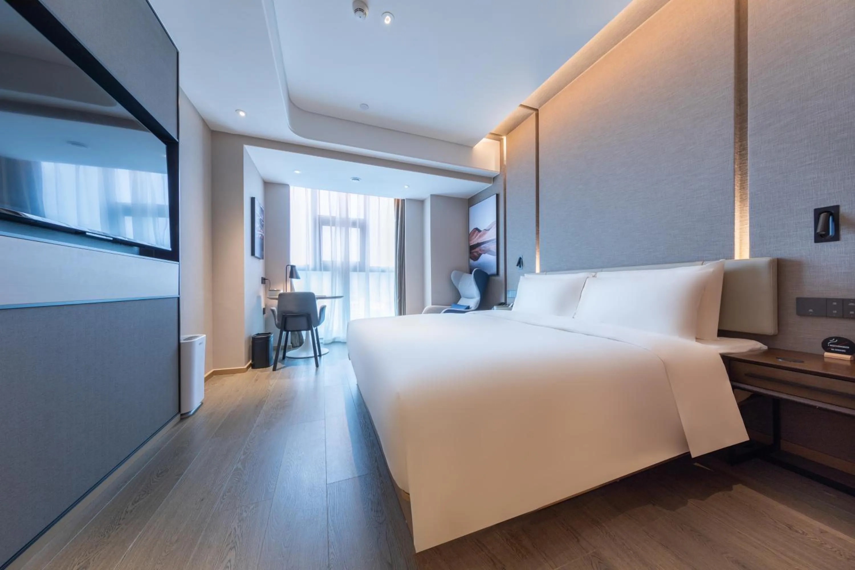 Bed in Atour Hotel Shenzhen Guanlan High Tech Park