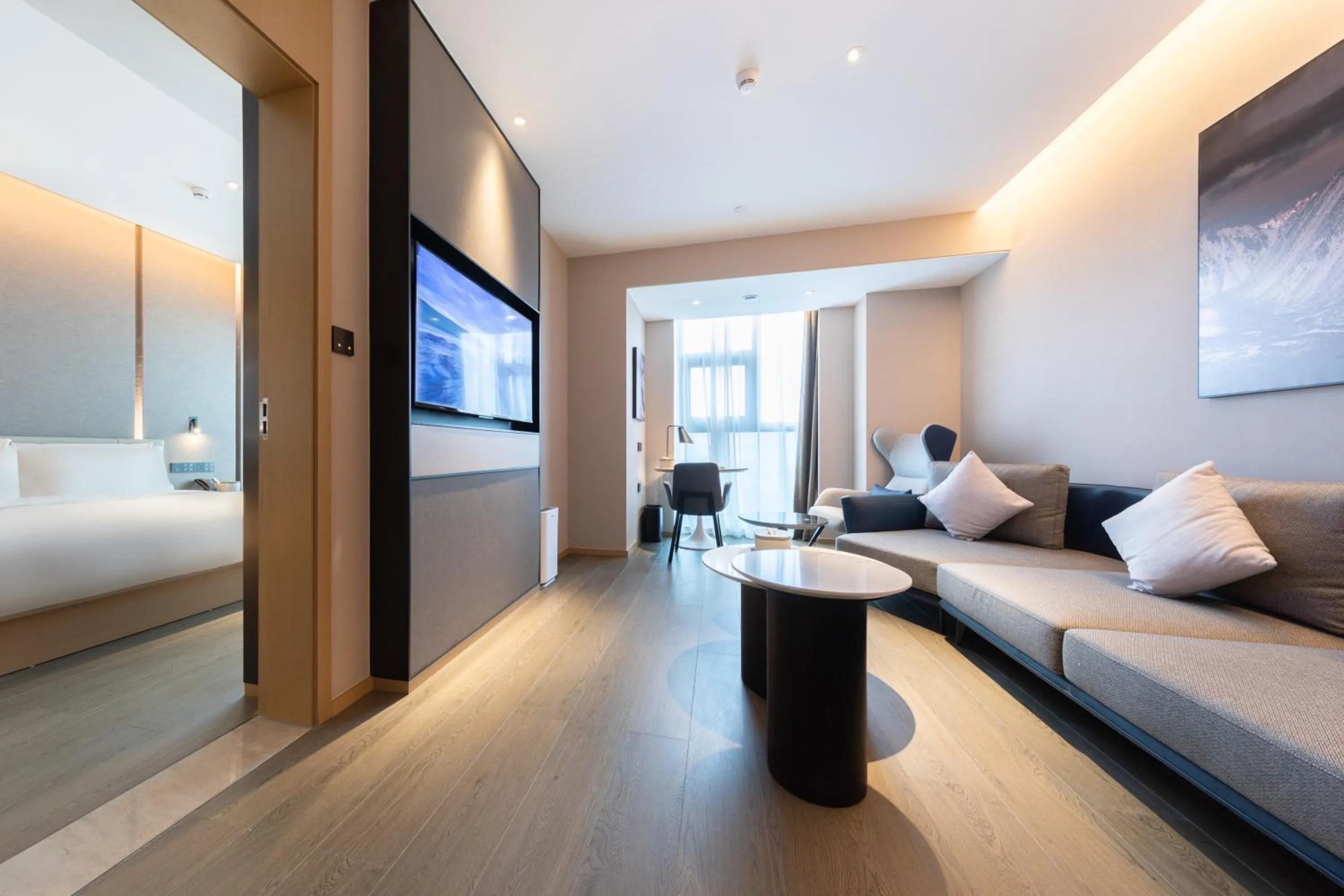 Bed in Atour Hotel Shenzhen Guanlan High Tech Park