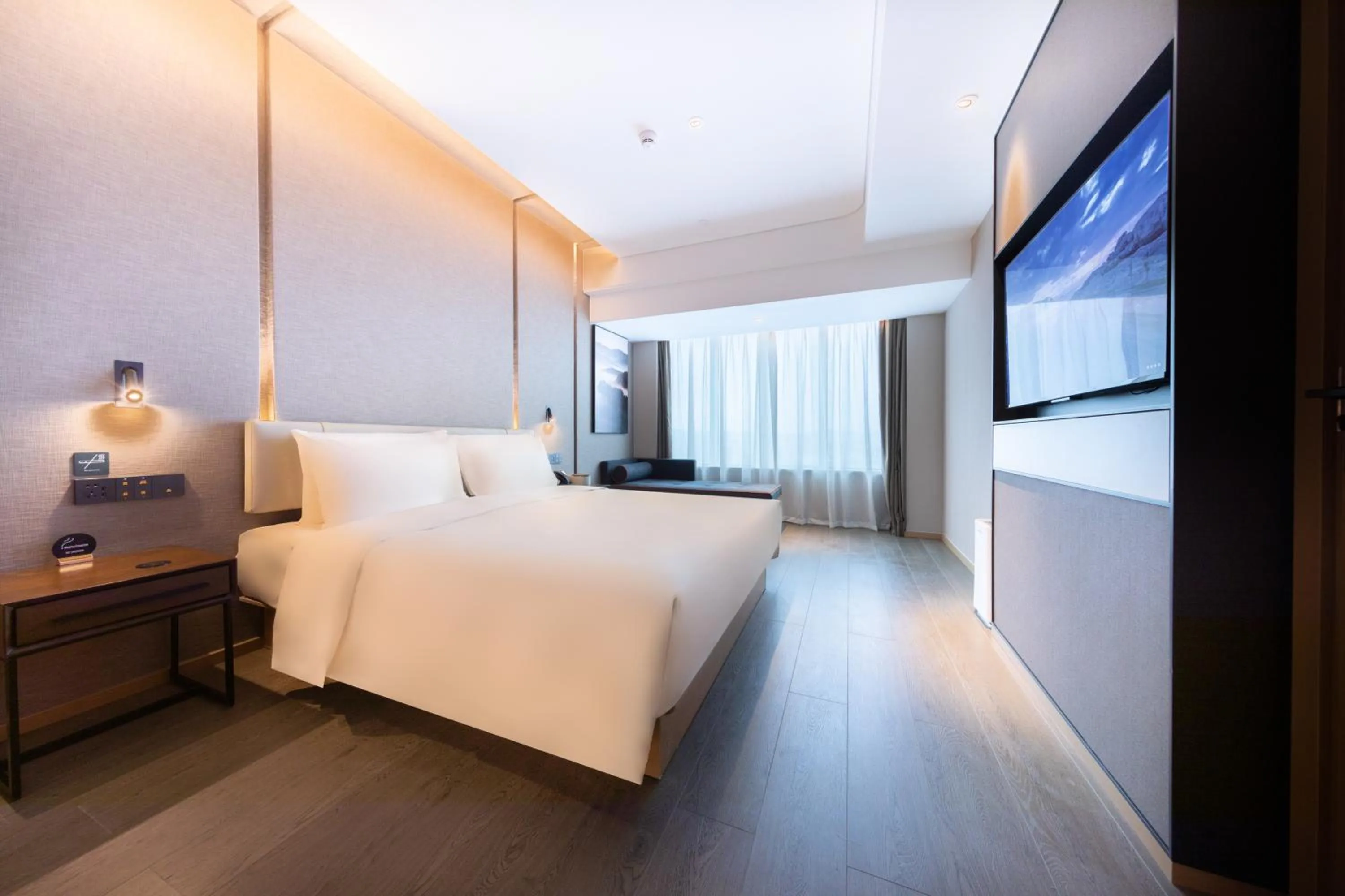 Bed in Atour Hotel Shenzhen Guanlan High Tech Park