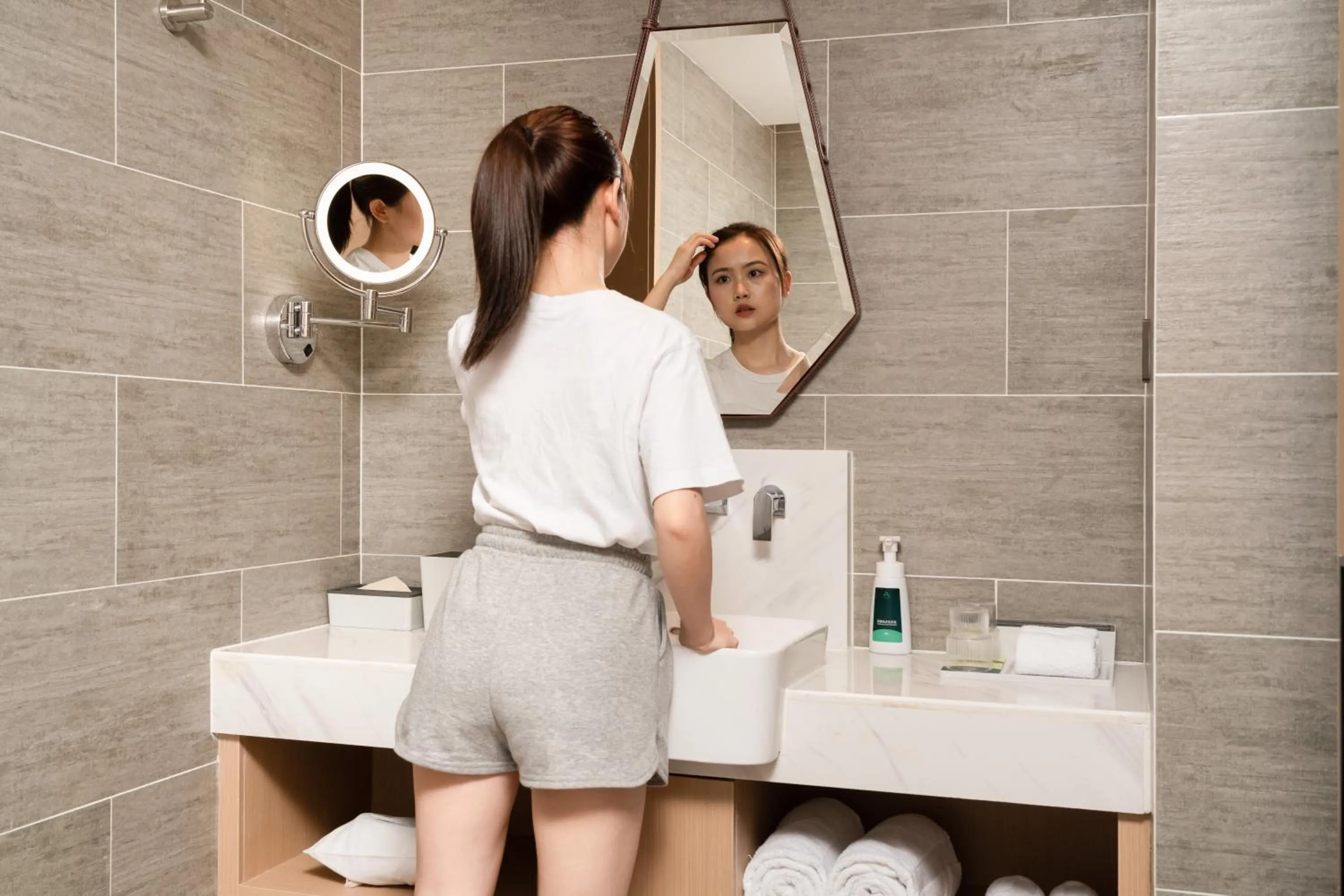 Bathroom in Atour Hotel Chongqing Guanyinqiao Flower Garden
