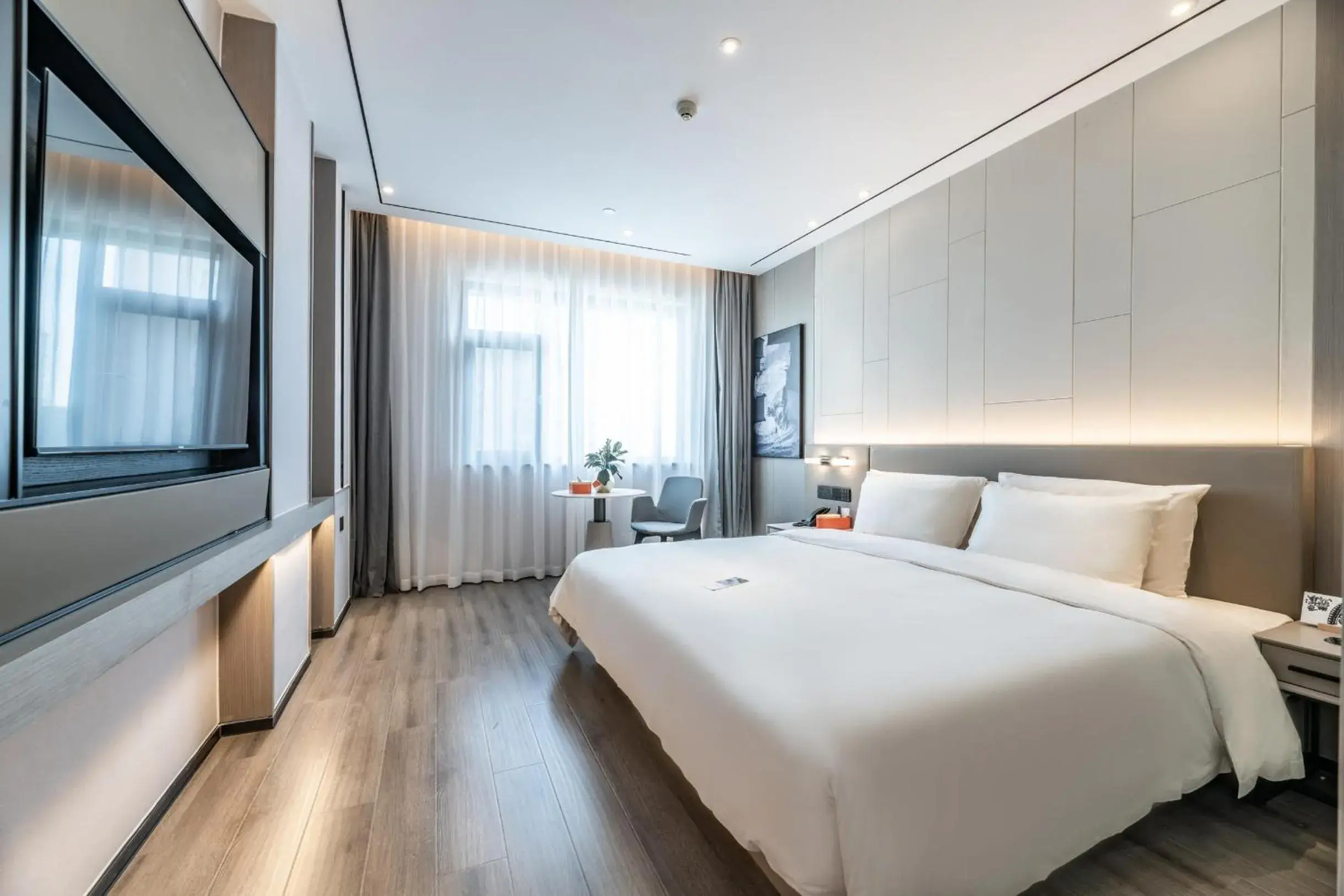 Bedroom, Bed in Atour X Hotel Chengdu Shuangnan Wuhou Avenue Station Bedroom, Bed in Atour X Hotel Chengdu Shuangnan Wuhou Avenue Station