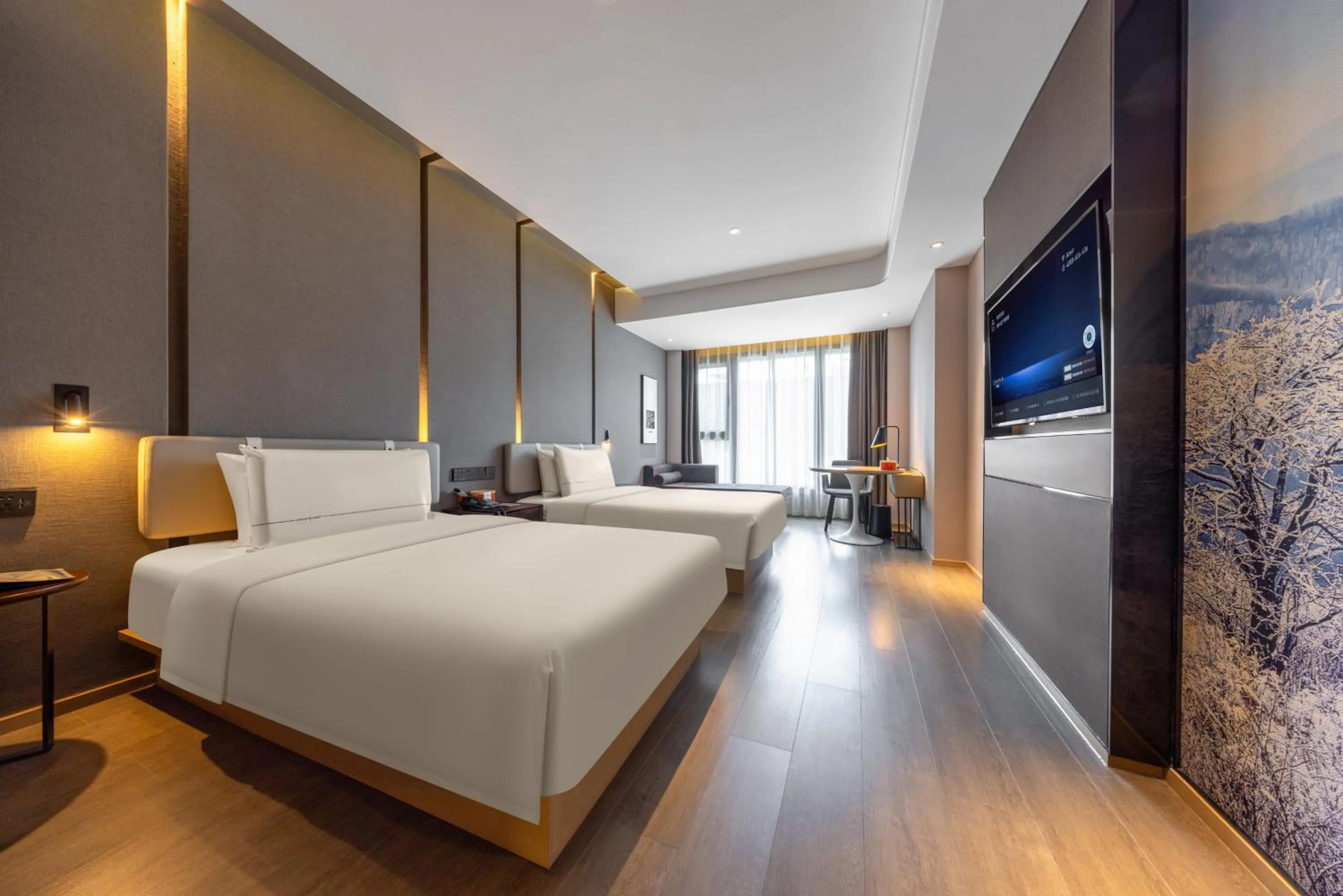 Bed in Atour Hotel Xian Bell Tower Yongningli