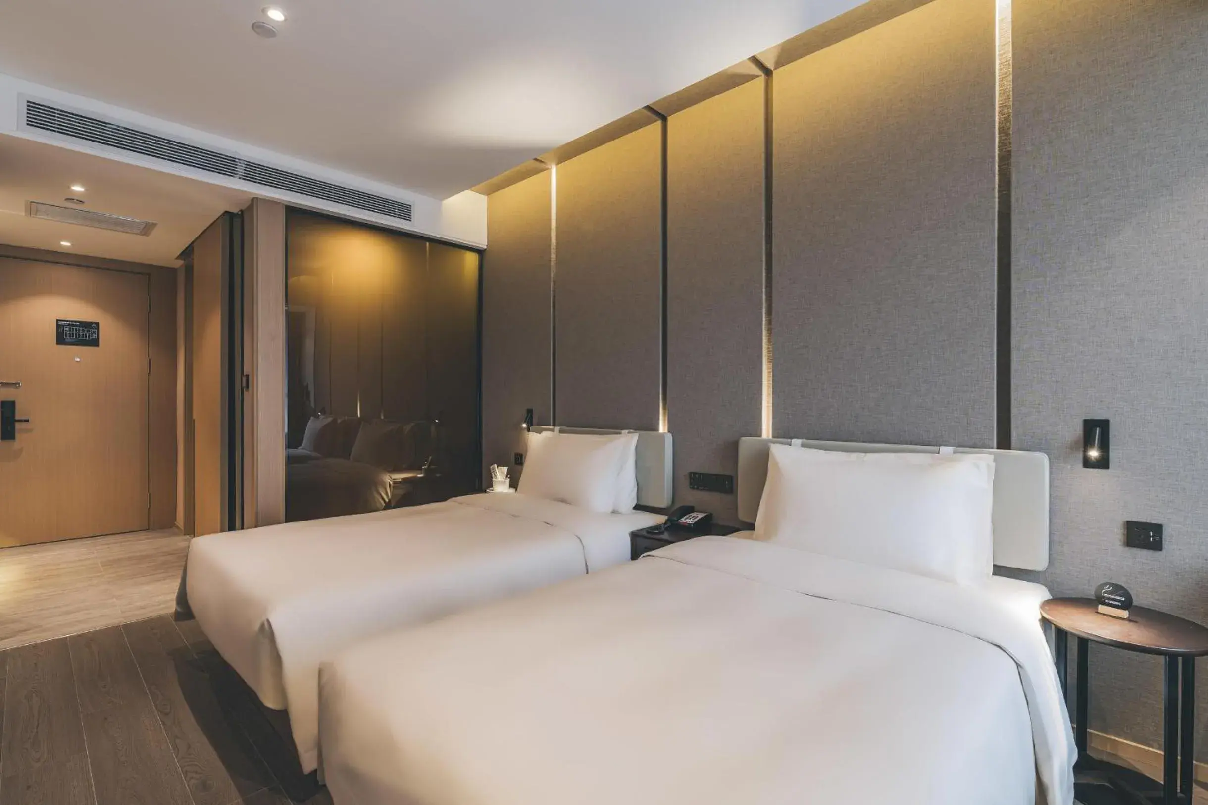 Bed in Atour Hotel Lanzhou Dongfanghong Plaza Bed in Atour Hotel Lanzhou Dongfanghong Plaza