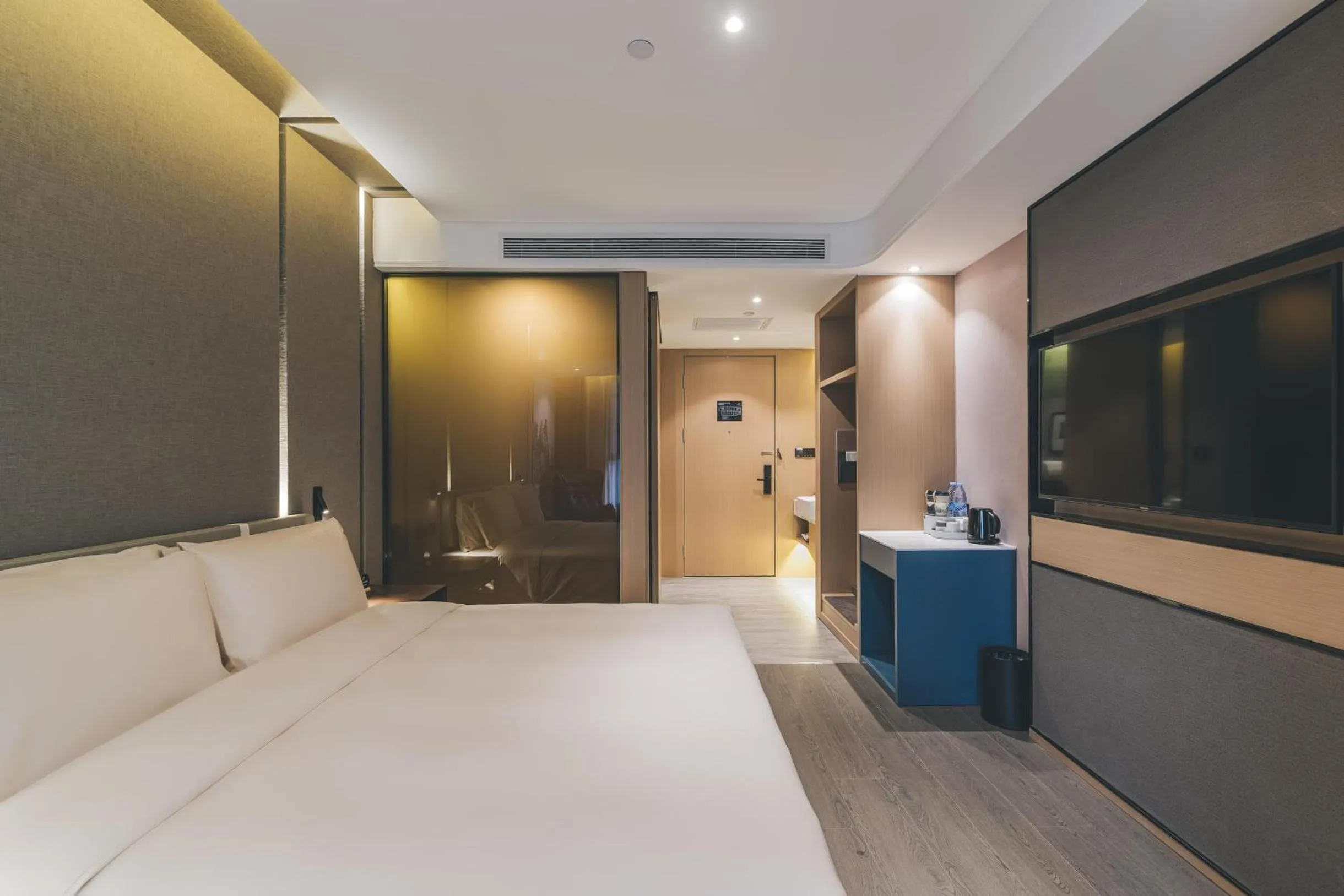 Bed in Atour Hotel Lanzhou Dongfanghong Plaza