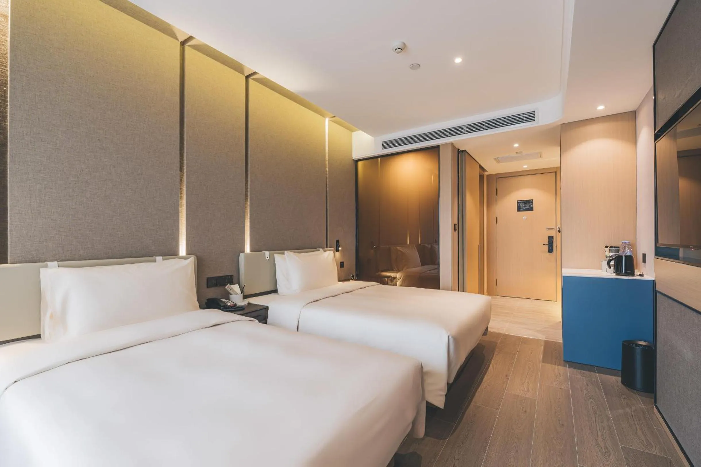 Bed in Atour Hotel Lanzhou Dongfanghong Plaza