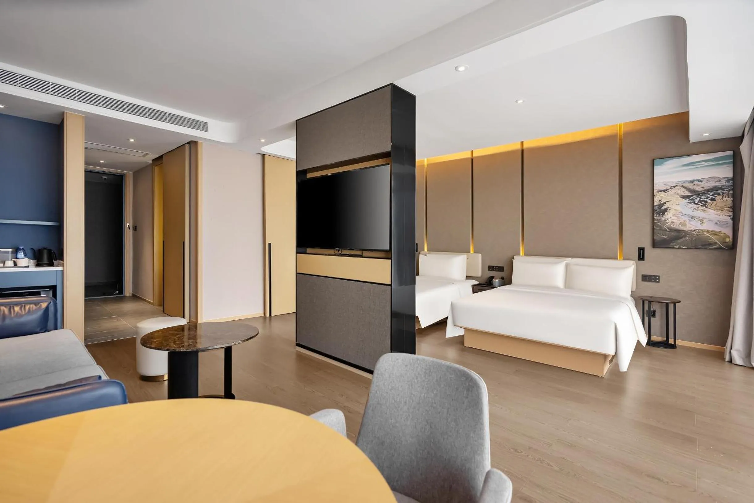 Bed in Atour S Hotel Xining Haihu New District SDIC Plaza