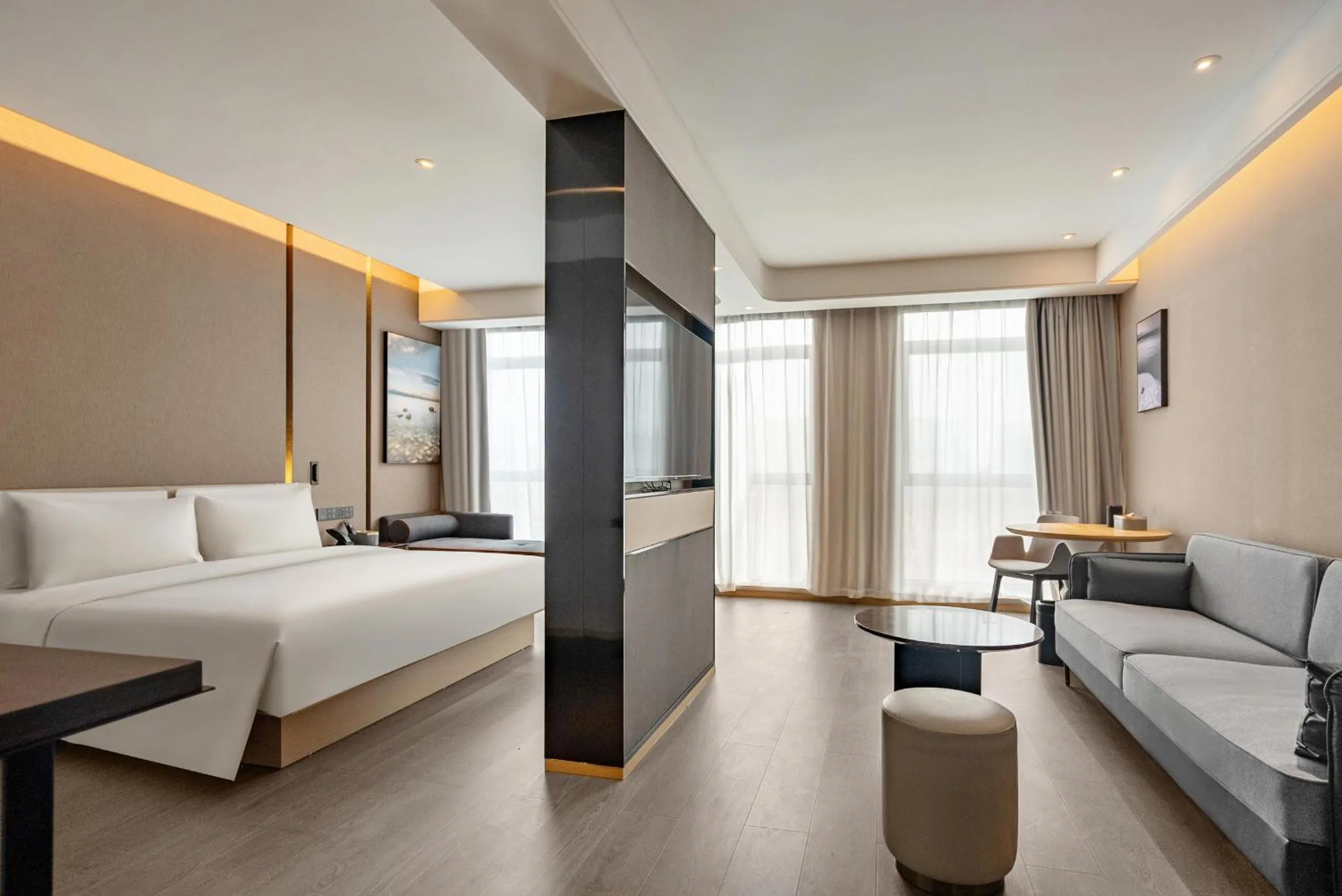 Bed in Atour S Hotel Xining Haihu New District SDIC Plaza