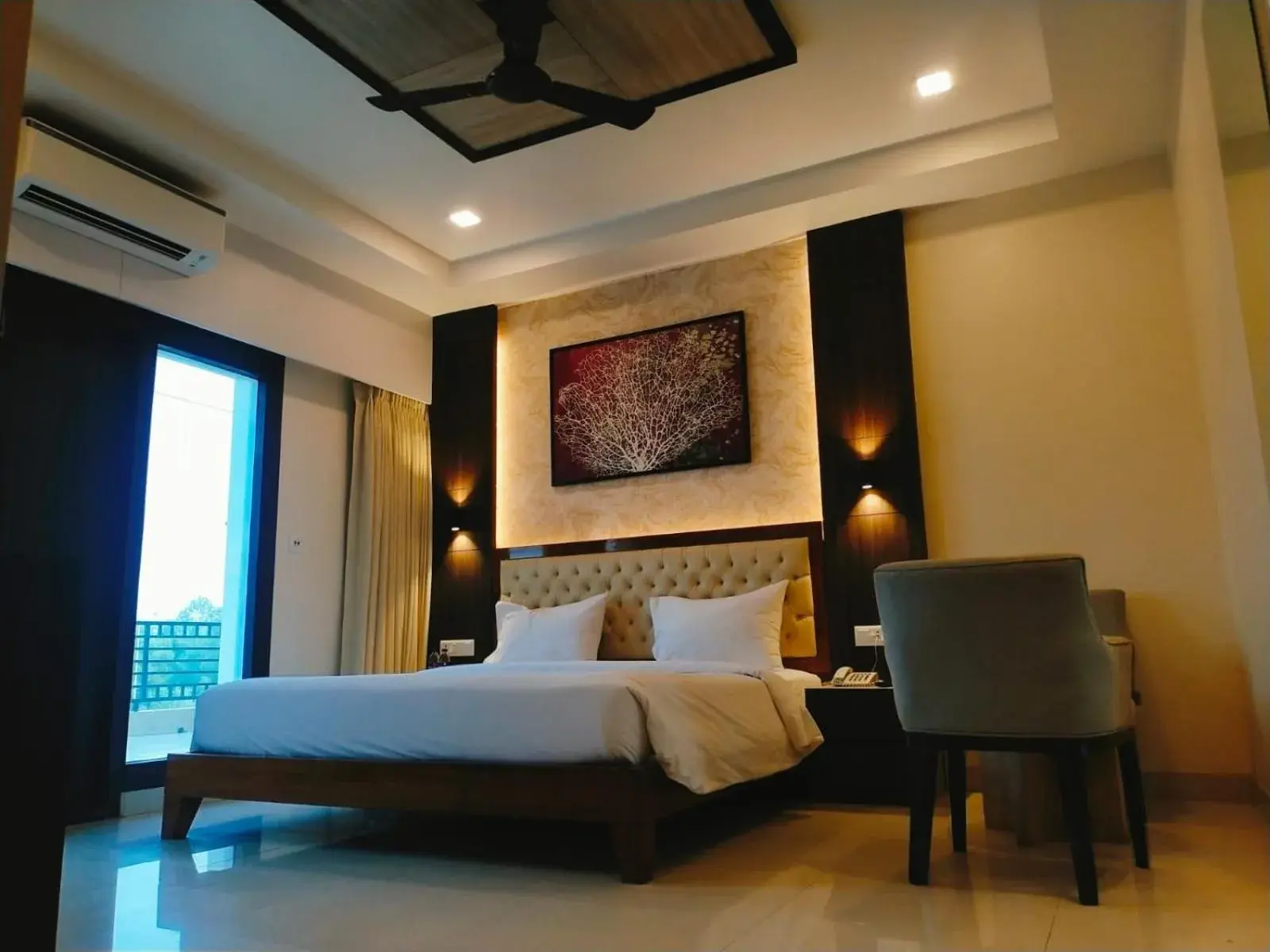 View (from property/room), Bed in Sambhabana Hotel & Suites View (from property/room), Bed in Sambhabana Hotel & Suites