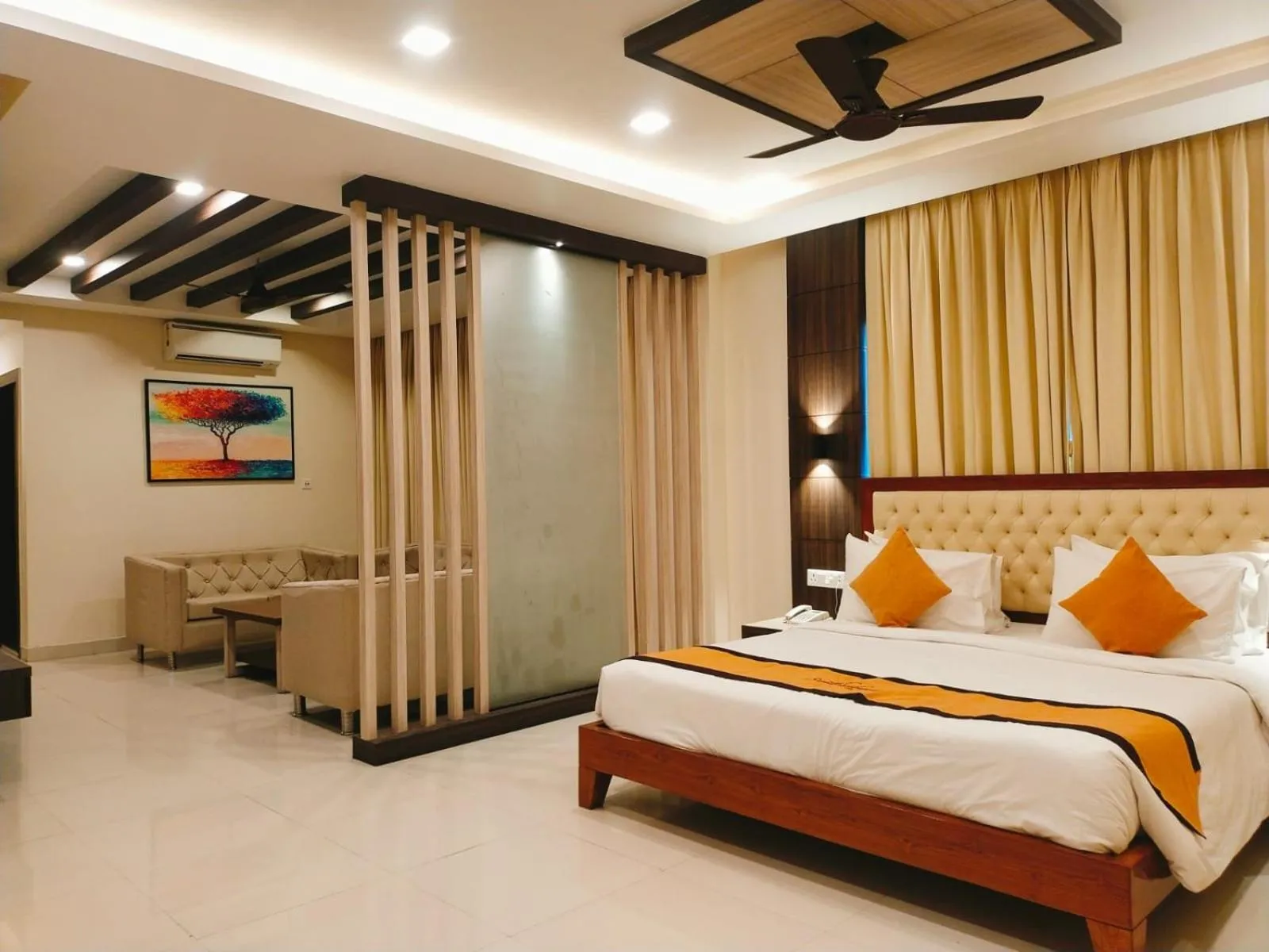 Bed in Sambhabana Hotel & Suites