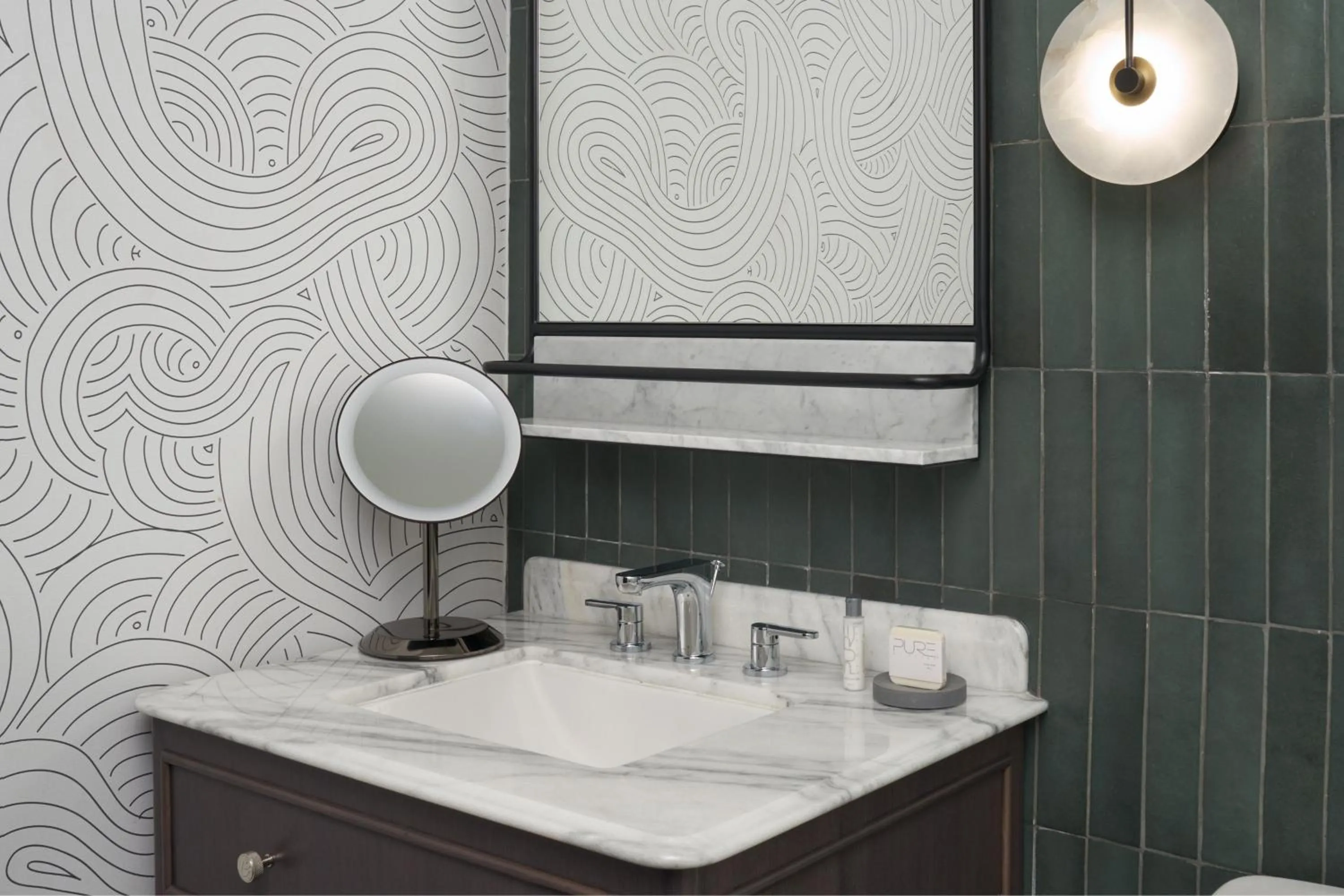 Bathroom in Hotel Vesper, Houston, a Tribute Portfolio Hotel