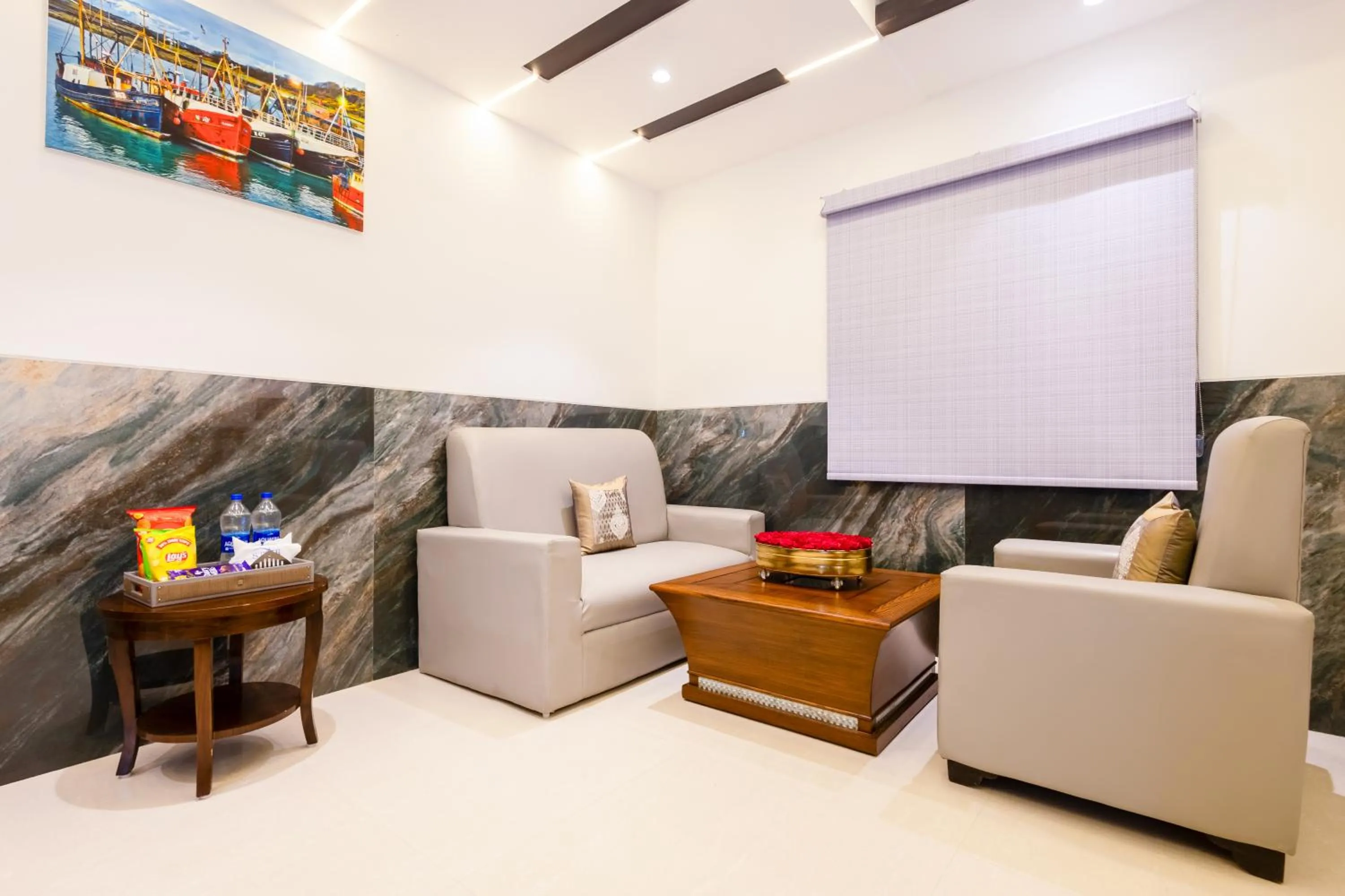 Seating area in Hotel Transit International- Aerocity Delhi Airport