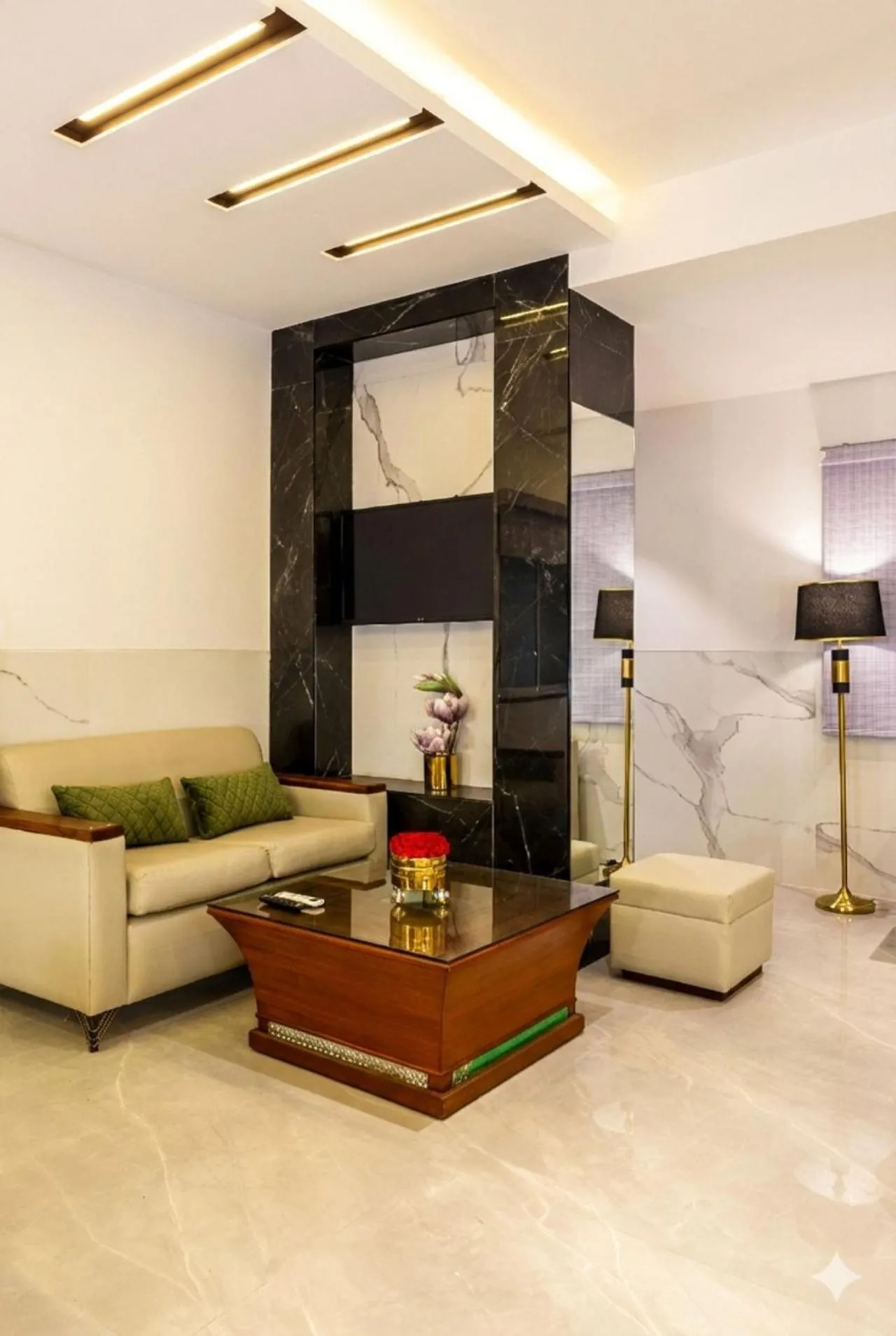 Seating area in Hotel Transit International- Aerocity Delhi Airport