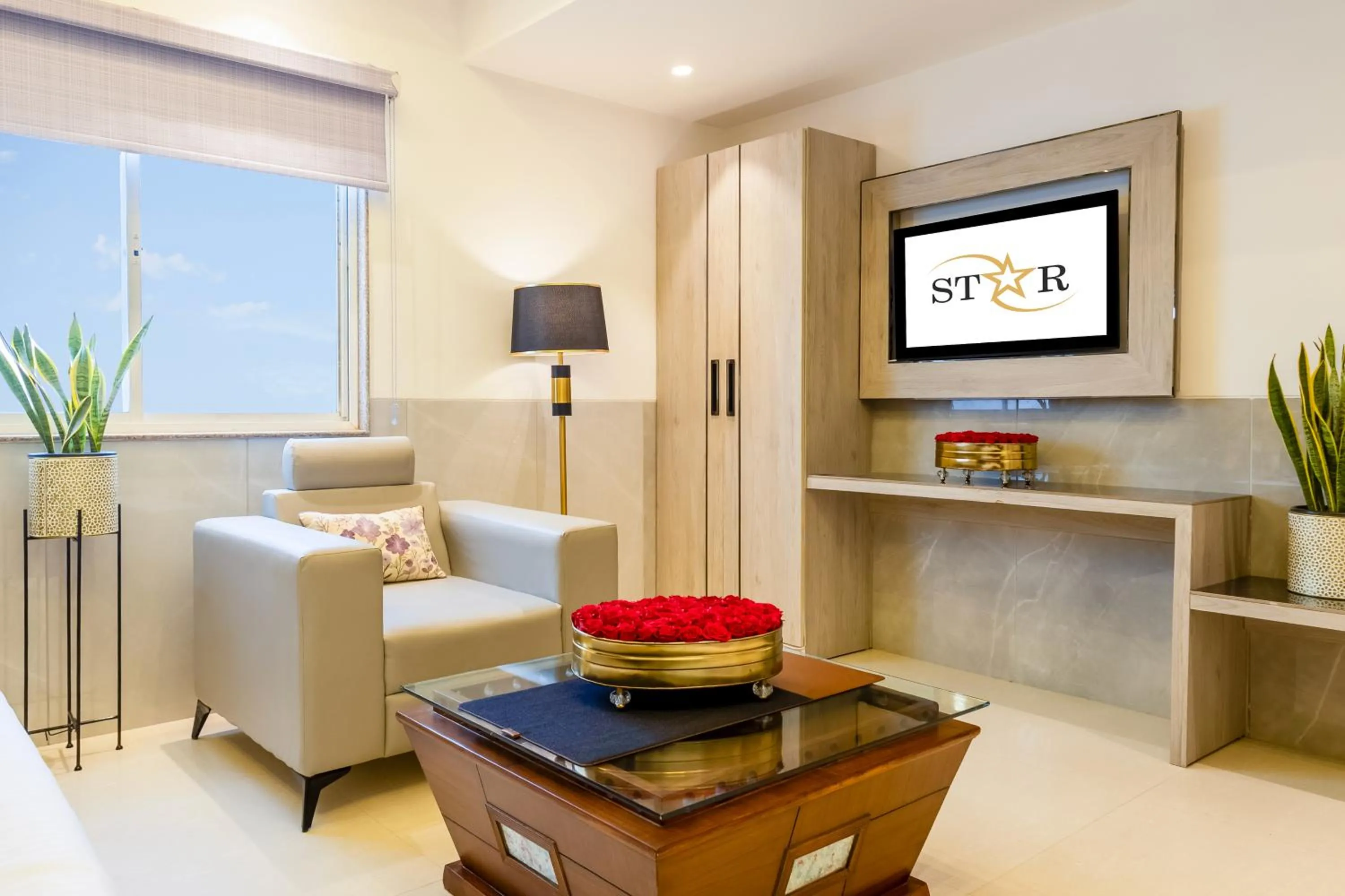 Seating area in Hotel Transit International- Aerocity Delhi Airport