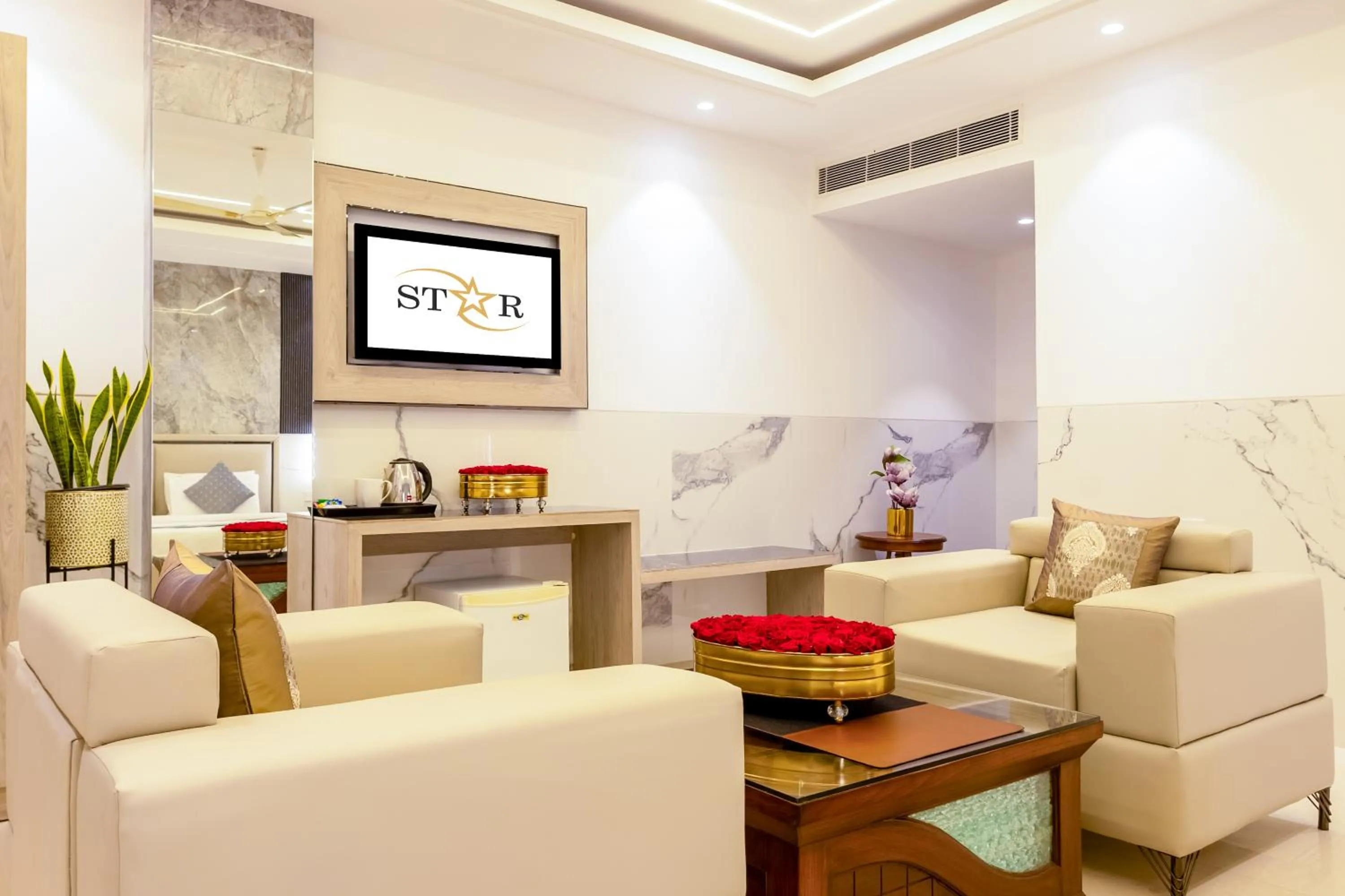 Seating area in Hotel Transit International- Aerocity Delhi Airport