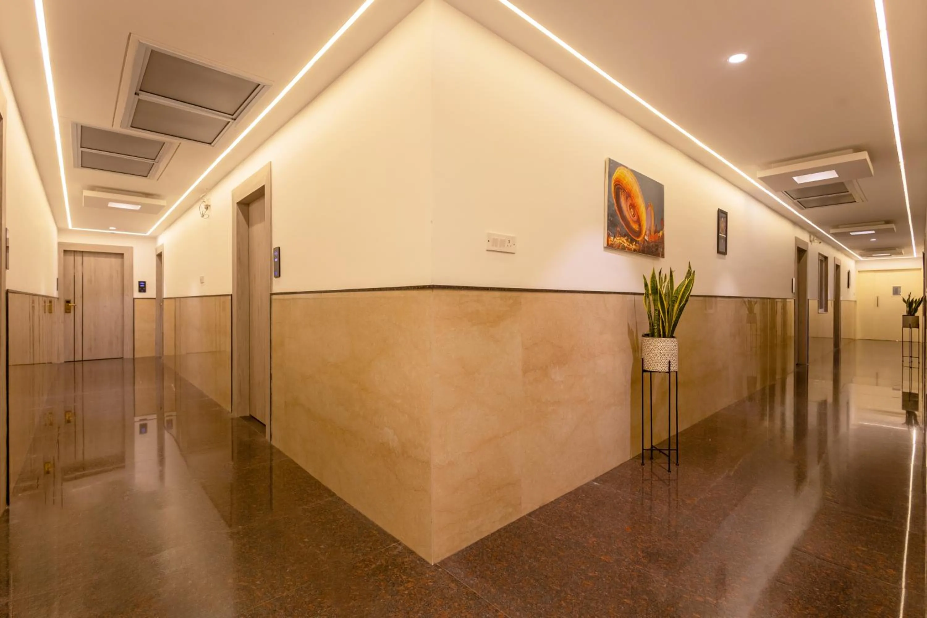 Street view in Hotel Transit International- Aerocity Delhi Airport