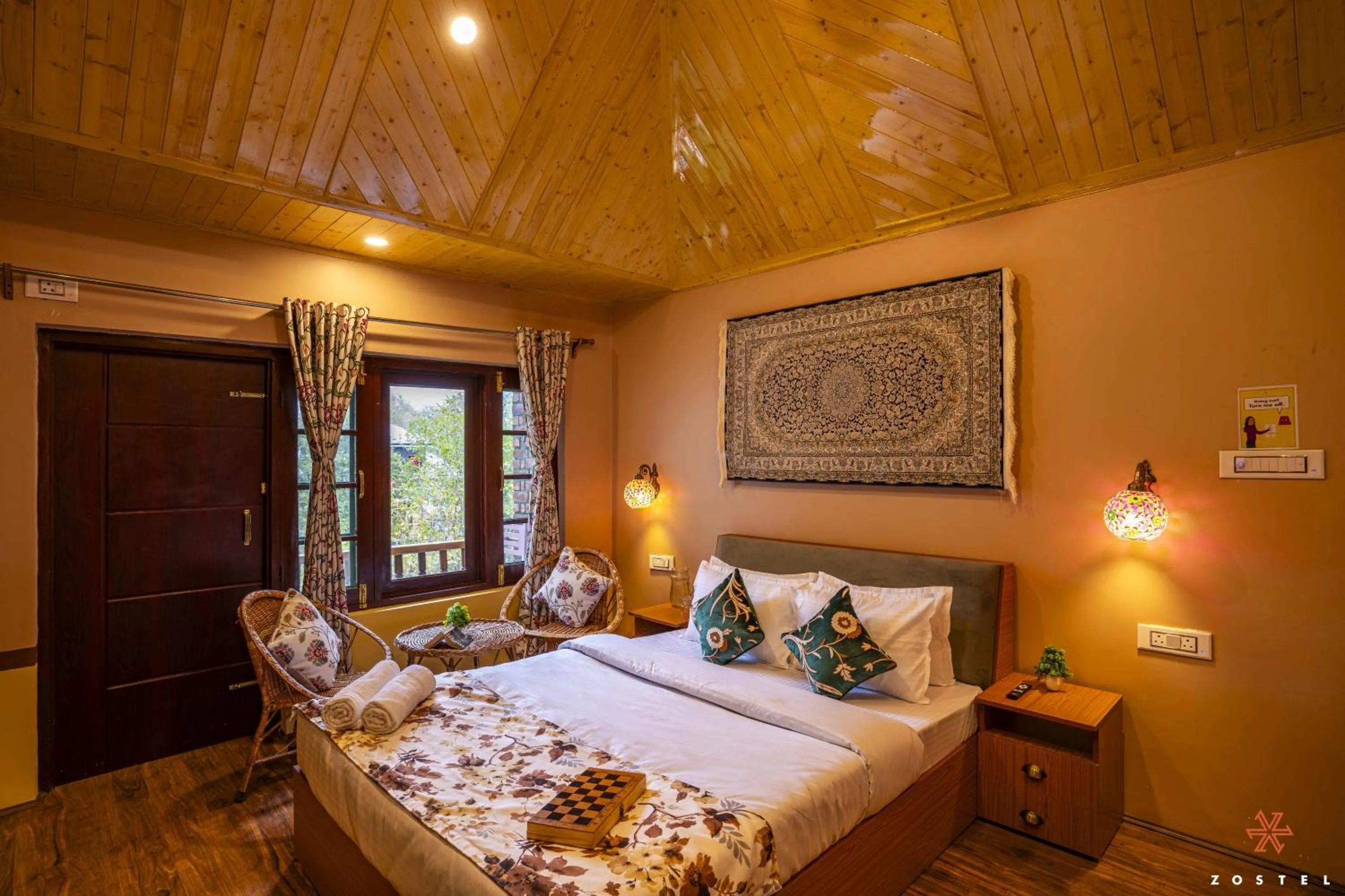 Bed in Zostel Pahalgam