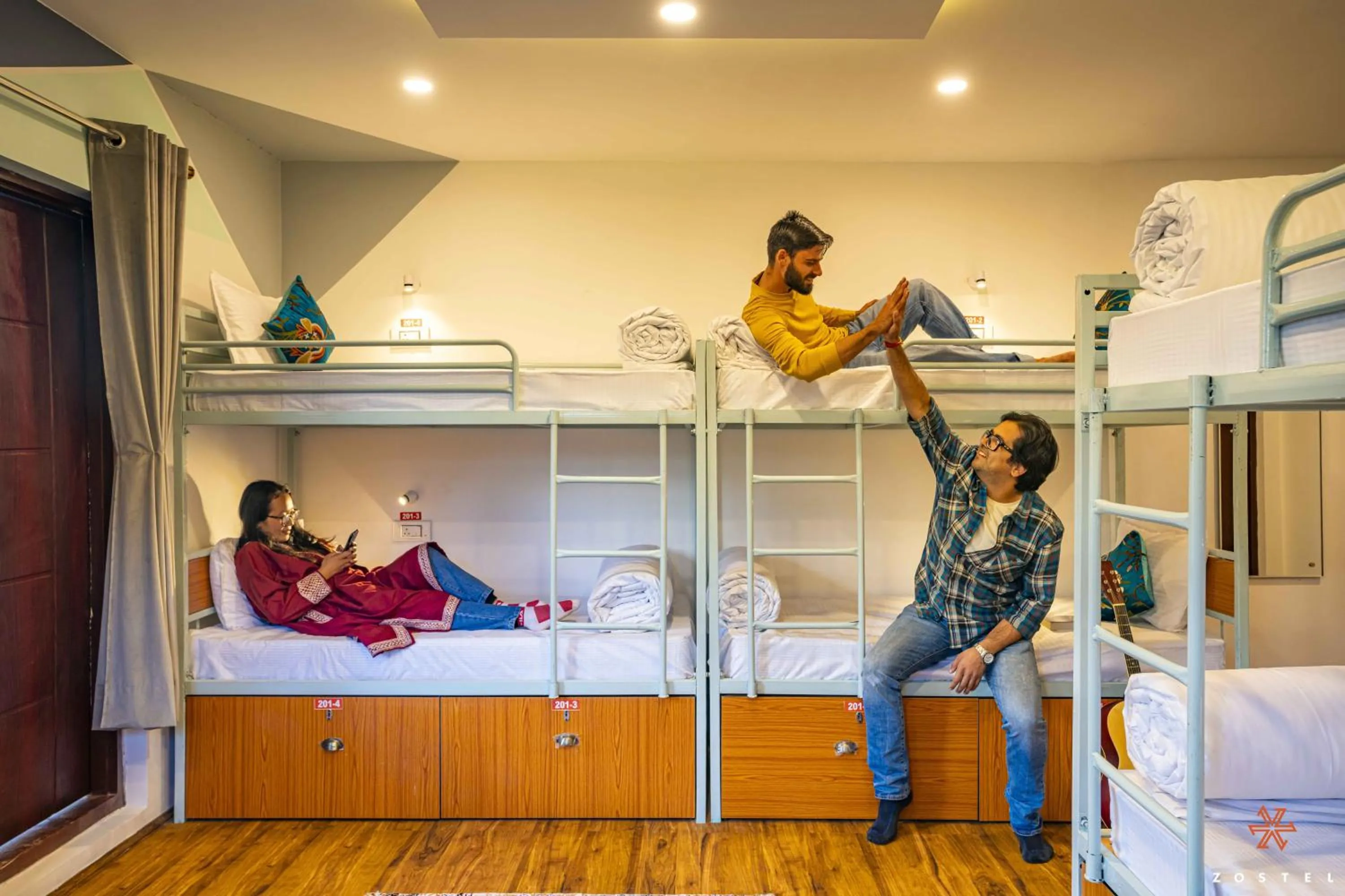 Bed in Zostel Pahalgam