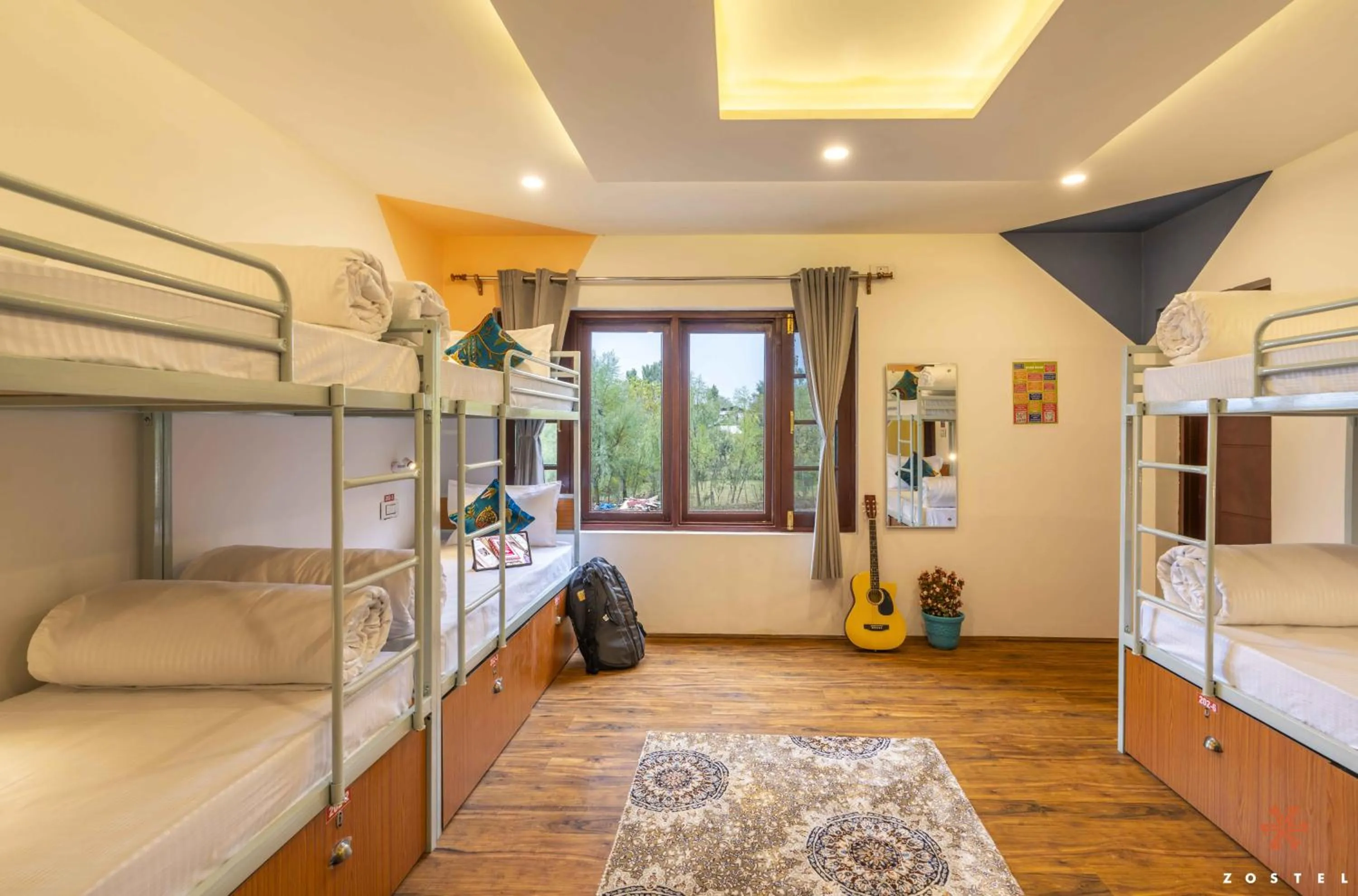 Bed in Zostel Pahalgam