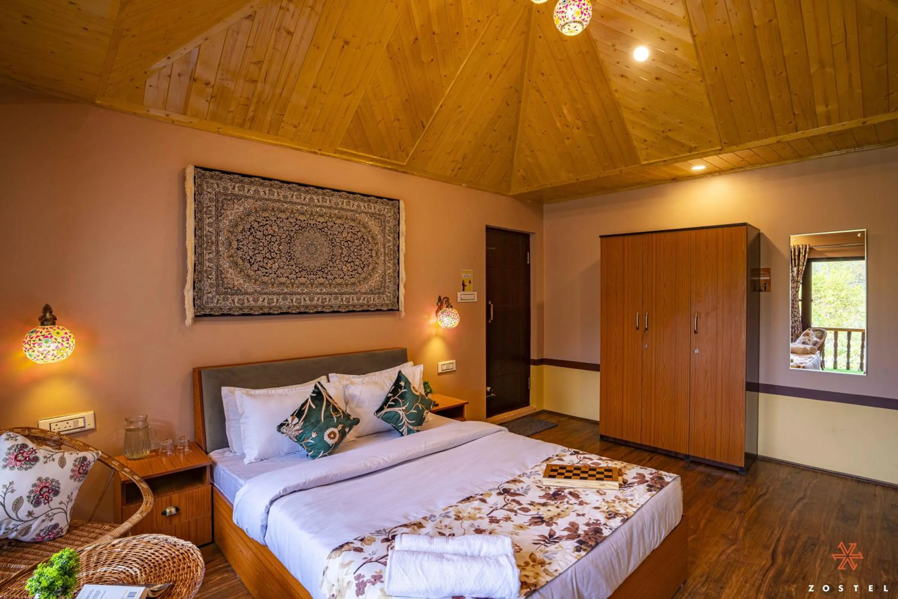 Bed in Zostel Pahalgam