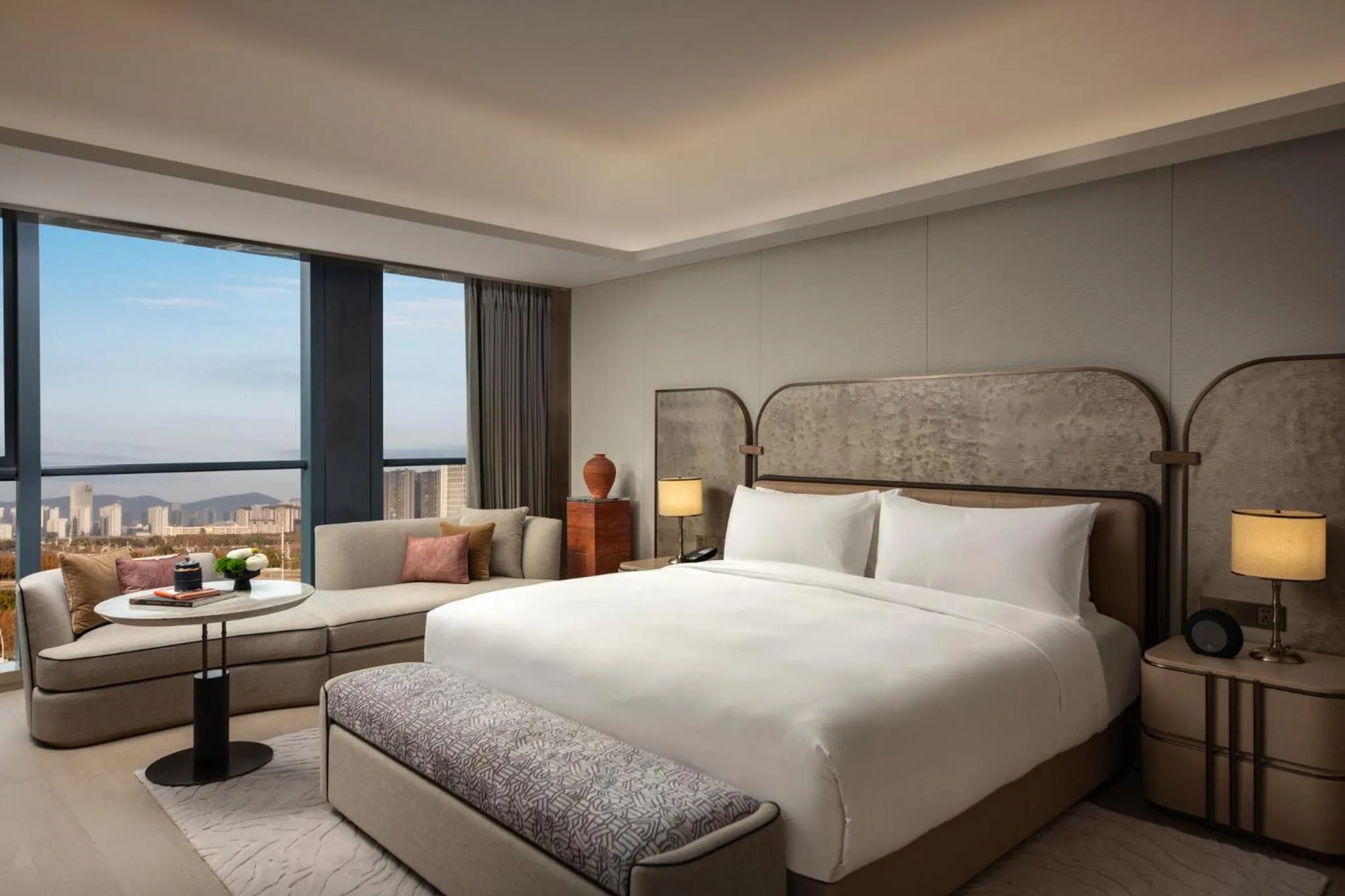 Photo of the whole room, Bed in InterContinental Wuxi Taihu New City by IHG