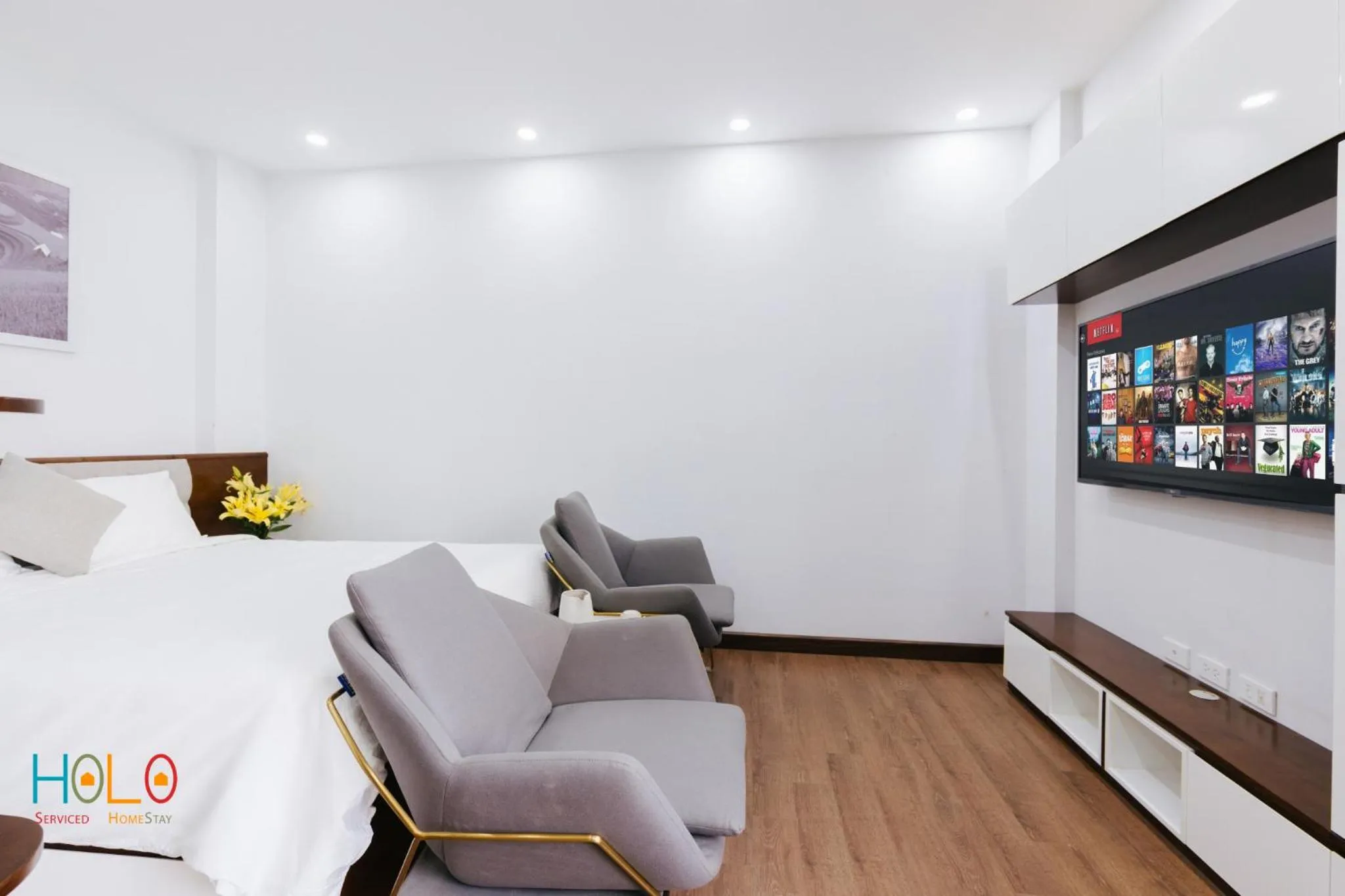TV and multimedia in HoLo Central Hanoi - Serviced HomeStay