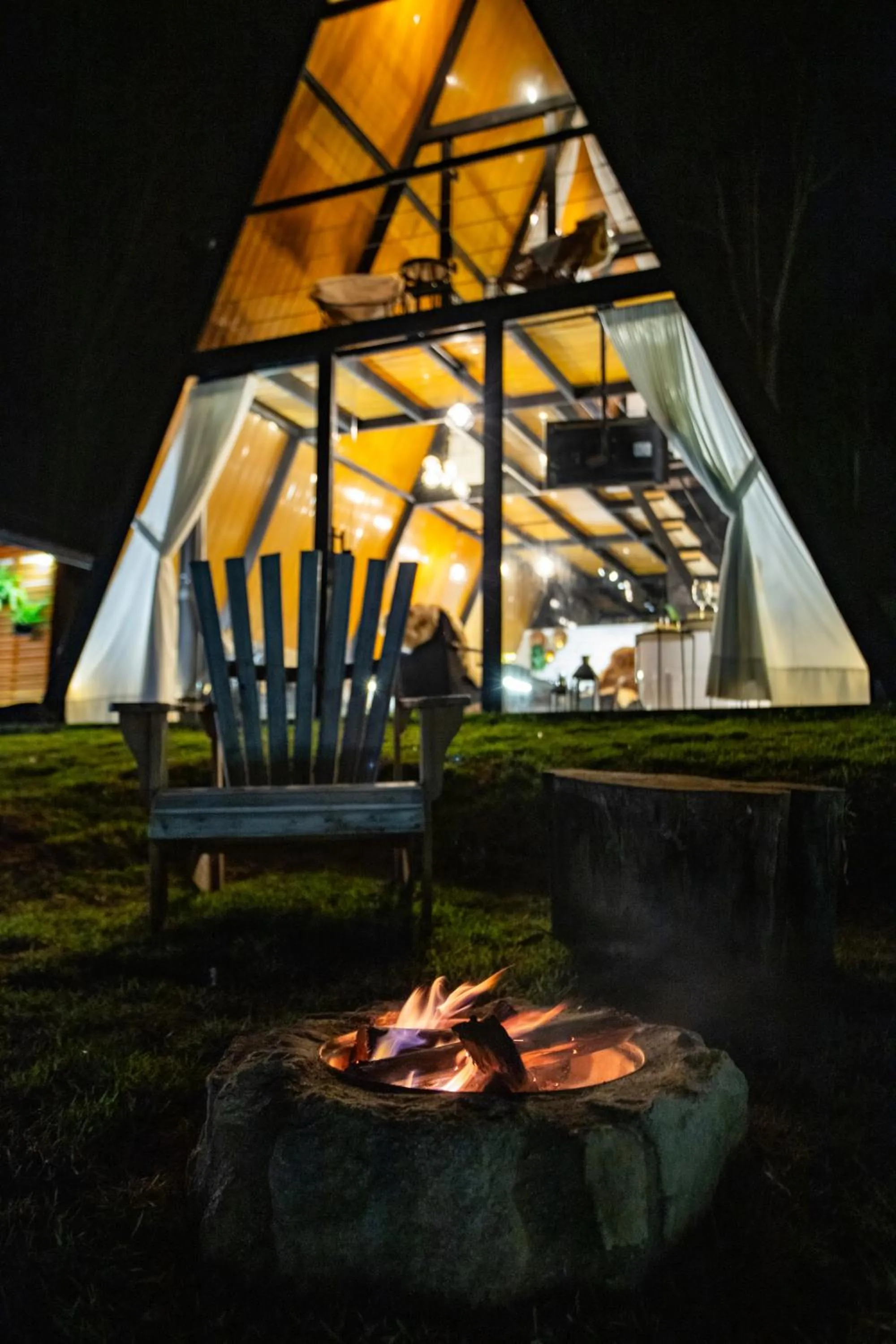 Night in Chalés Quinta da Boa Vista