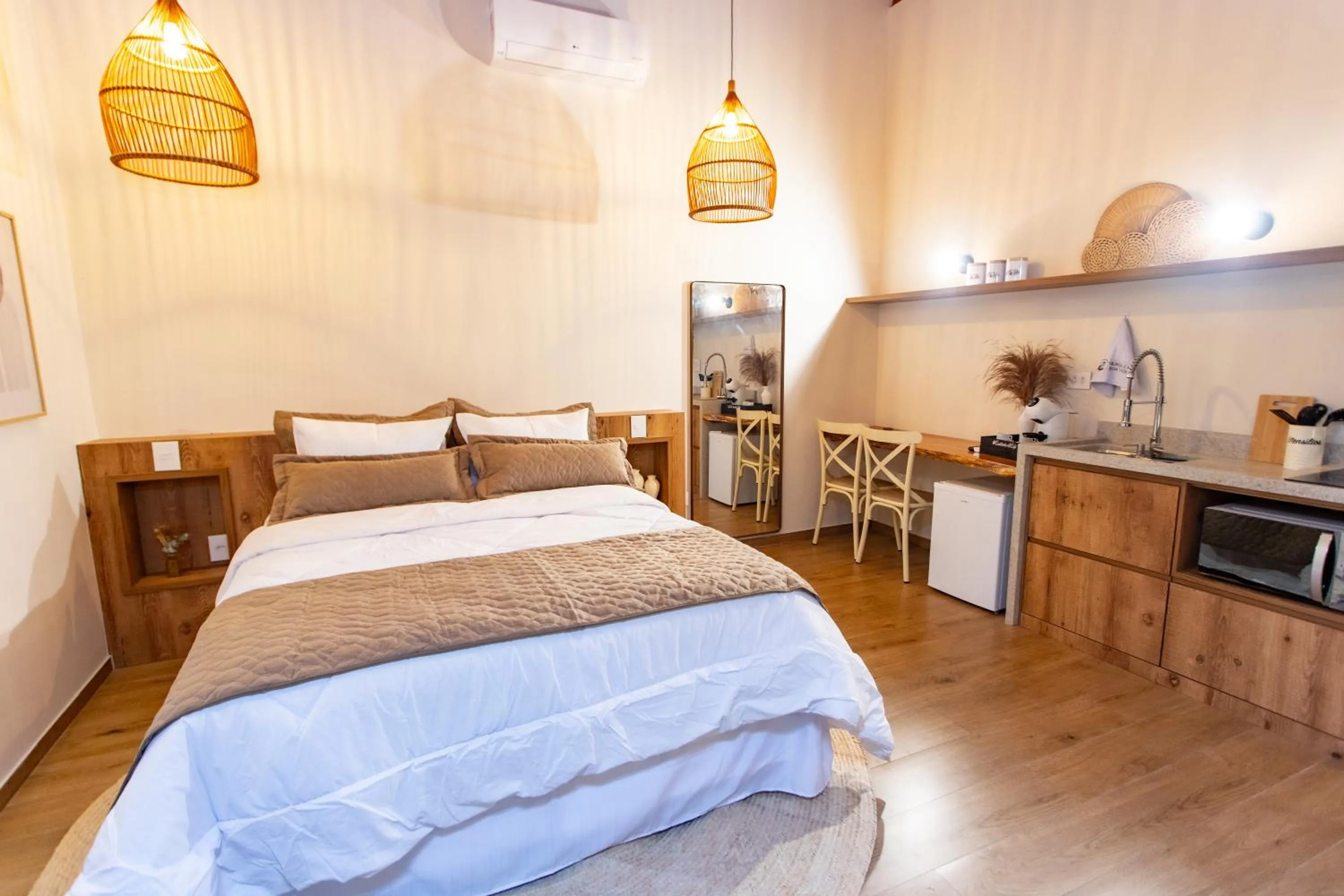 Bed in Chalés Quinta da Boa Vista