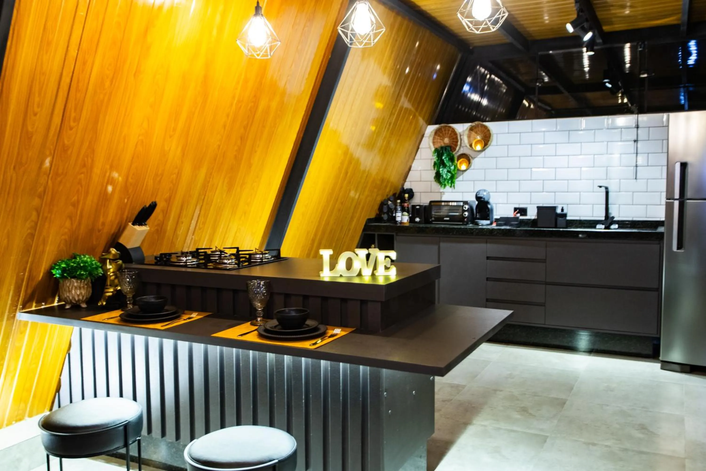 Coffee/tea facilities in Chalés Quinta da Boa Vista